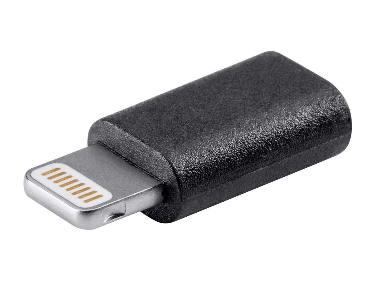 Monoprice Lightning Cable for Apple iPhone, iPad, iPod - 6ft Durable Fast Charging Sync Cable - MFi Certified (Black) - Perfect for Home, Office, Car & Travel Charging