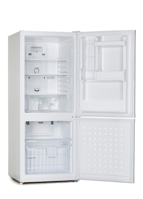 Avanti FFBM92H0W 3.2 Cu.Ft Frost-Free Freezer Refrigerator Combo - Energy Efficient, Compact Bottom Mount Design for Small Spaces, Apartments & Dorm Rooms