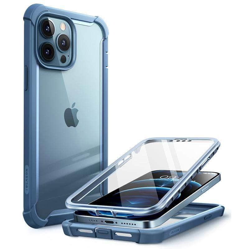 iBLASON iPhone 13 Pro Max Case - Ares Dual Layer Rugged Clear Bumper with Military-Grade Protection | Perfect for Outdoor Adventures, Work & Daily Use