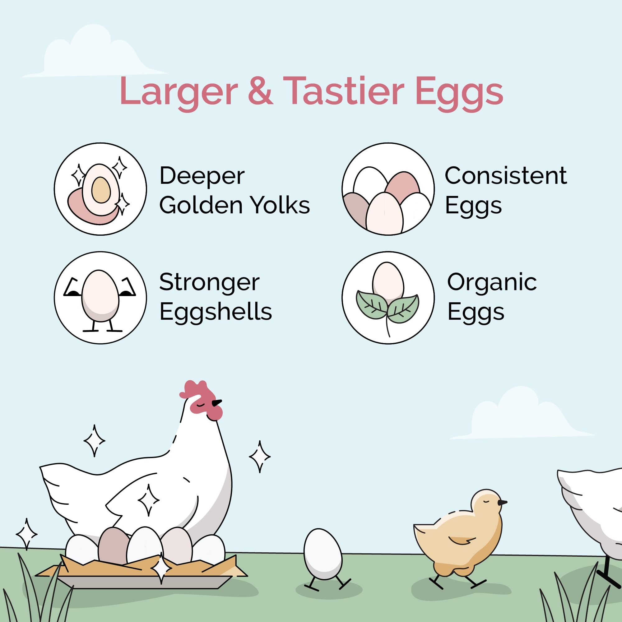 Organic Non-GMO Chicken Feed - USA Grown 18% Protein Grower Pellets | Corn-Free, Soy-Free, Non-Medicated Poultry Food | Perfect for Backyard Chickens & Small Farms (2 lb Sample Pack)