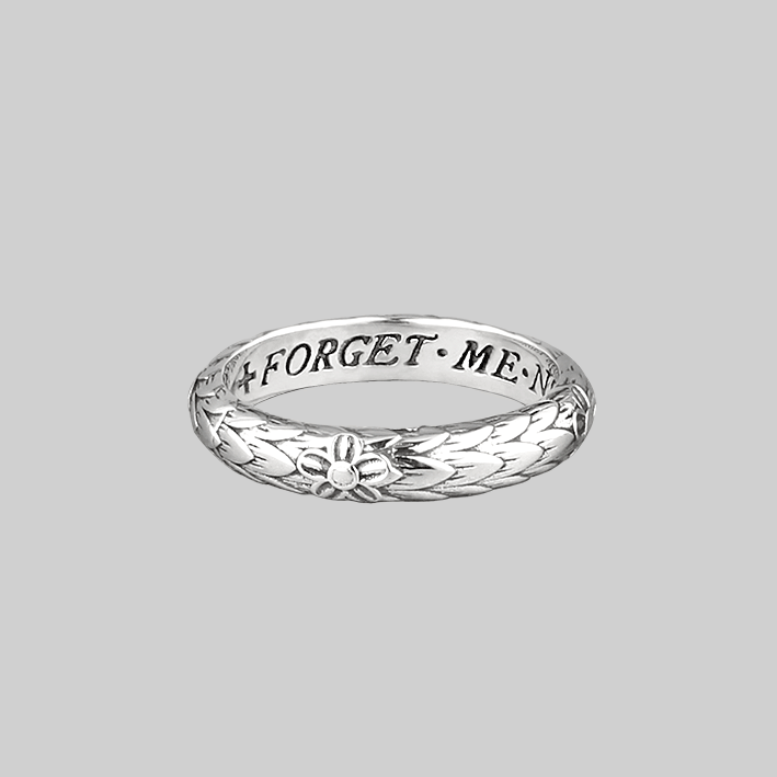Forget Me Not Posie Ring in Sterling Silver - Romantic Gift for Her, Anniversary & Wedding Jewelry