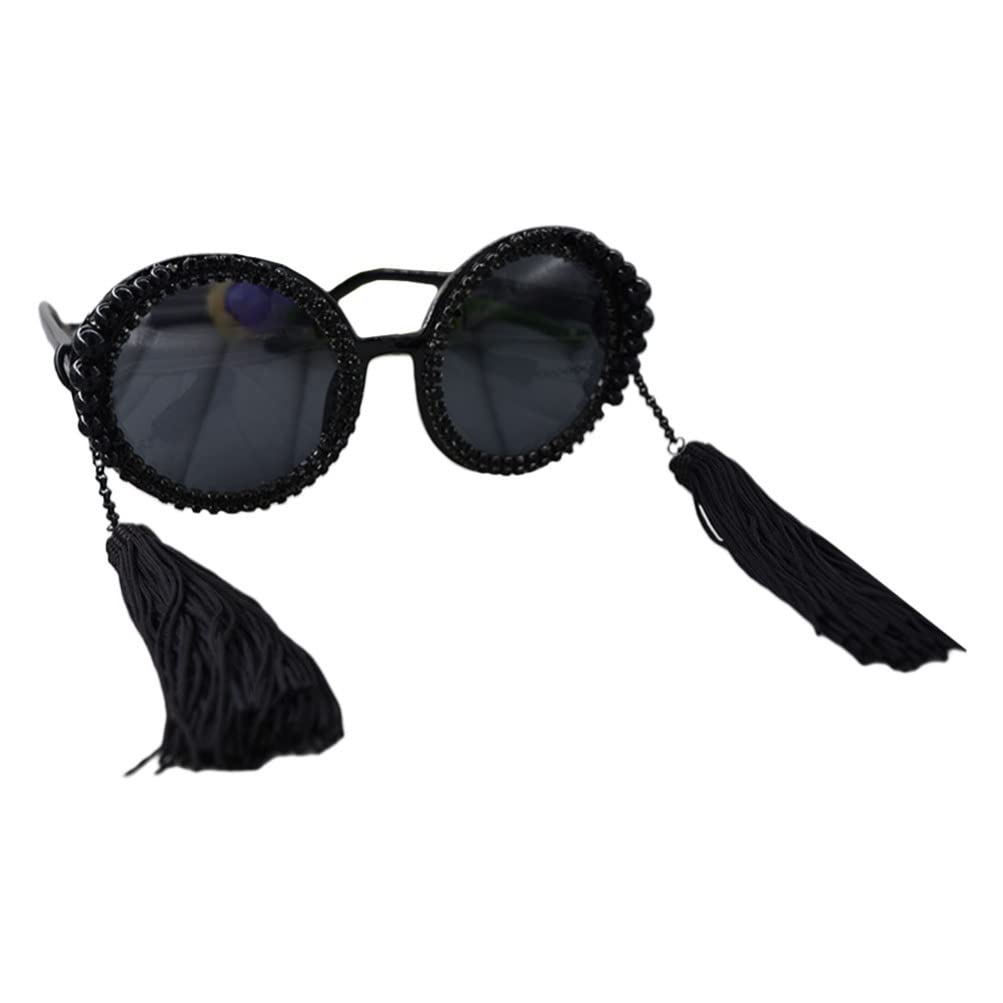 Vintage Fashion Sunglasses for Women - Retro Party Eyewear with Tassels, Durable Photo Props for Beach, Wedding & Costume Decoration | Perfect for Themed Parties, Photoshoots & Summer Outfits
