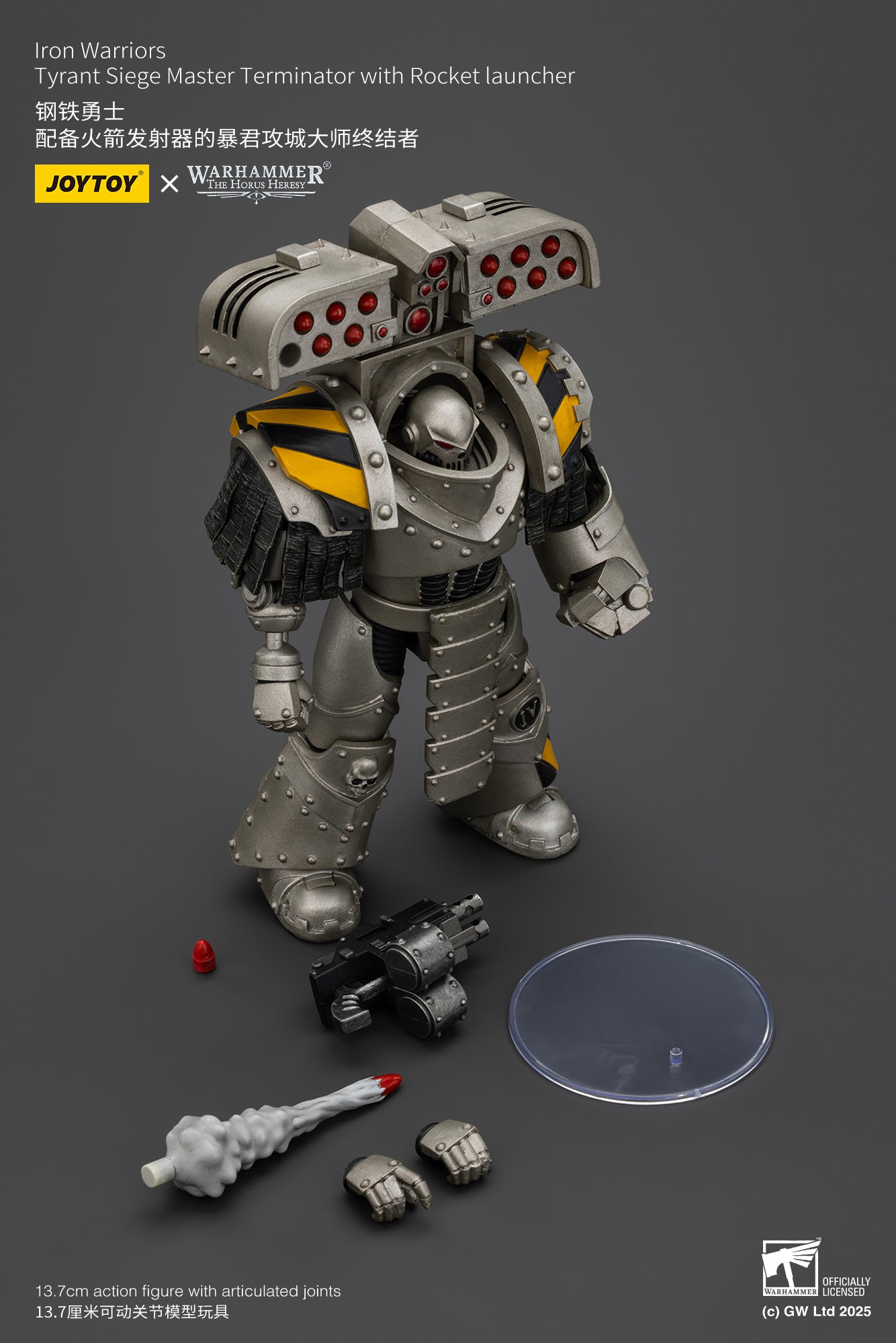Pre Order 1/18 JOYTOY Warhammer The Horus Heresy Iron Warriors Tyrant Siege Terminator Action Figure Set - Perfect for Collectors, Warhammer 40K Fans & Tabletop Gaming Enthusiasts