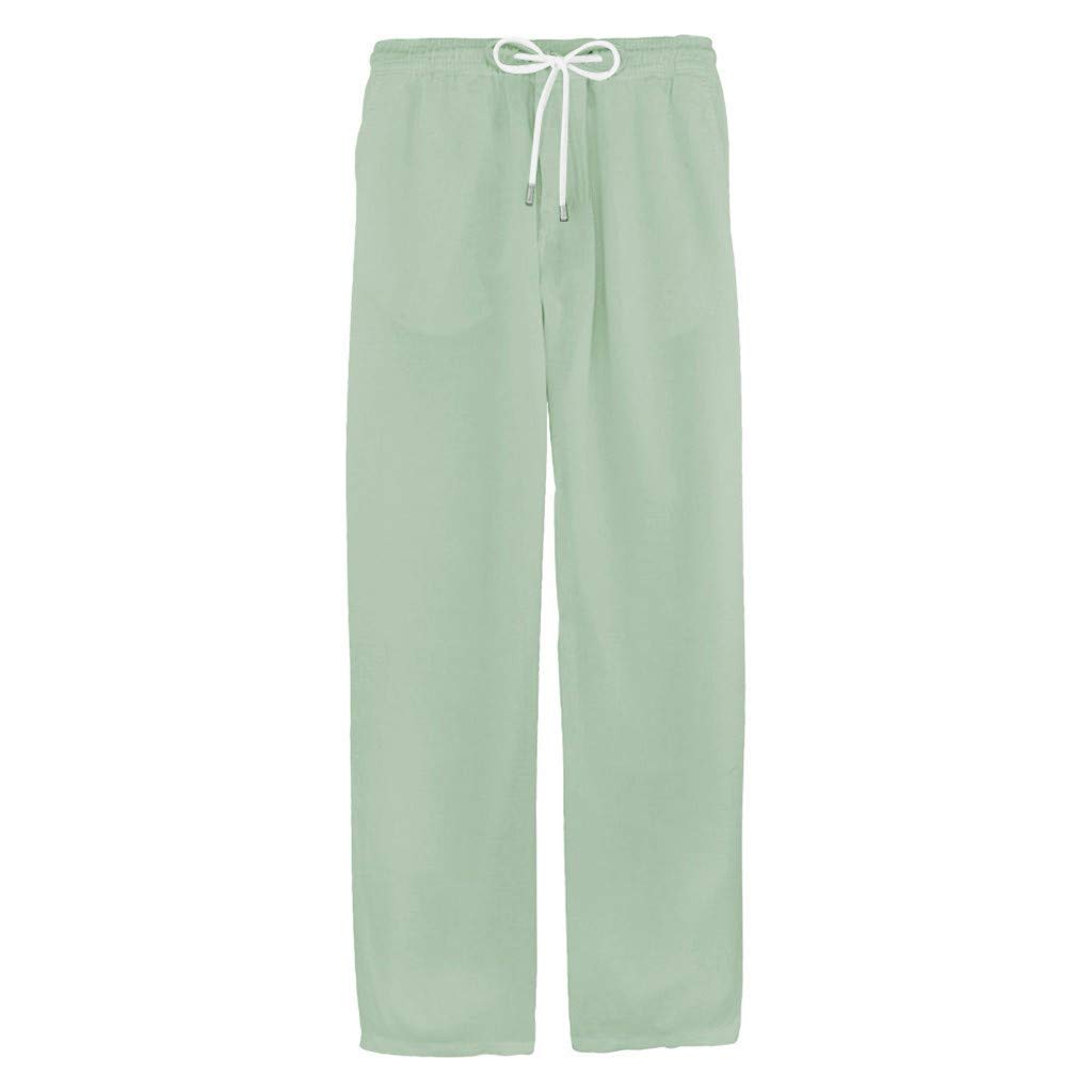 Men's Fisherman Pants - Breathable Cotton Linen Trousers for Summer | Casual & Stylish Loose Fit Pants for Beach, Yoga, and Travel