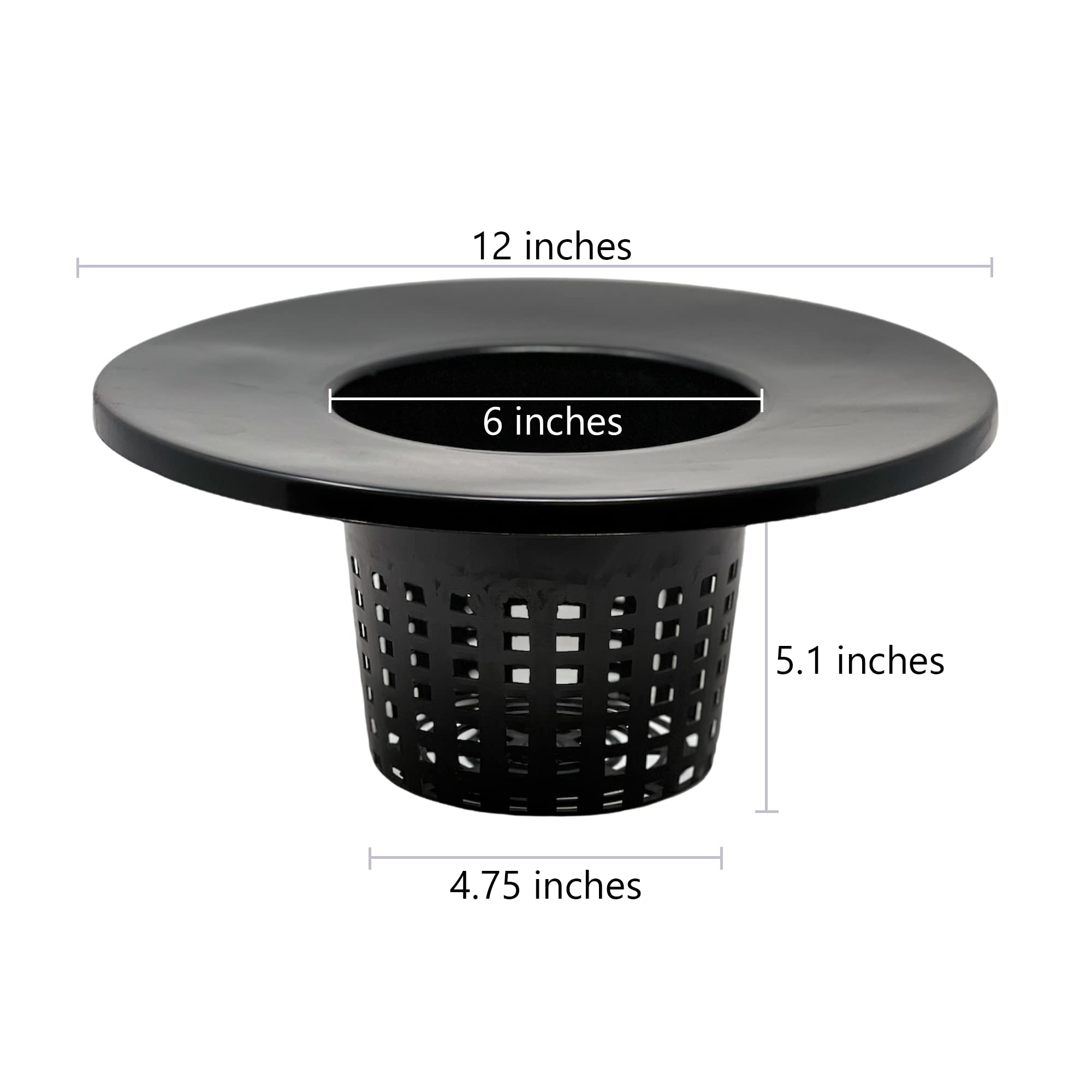 6 Inch Hydroponic Bucket Basket Net Pots (Pack of 6) + 6 Inch Redrock Rockwool Grow Cubes (Pack of 4) + Twin Canaries pH & EC Chart (Pack of 2) - Complete Hydroponic Starter Kit for Indoor Gardening, Hydroponics, and Plant Propagation