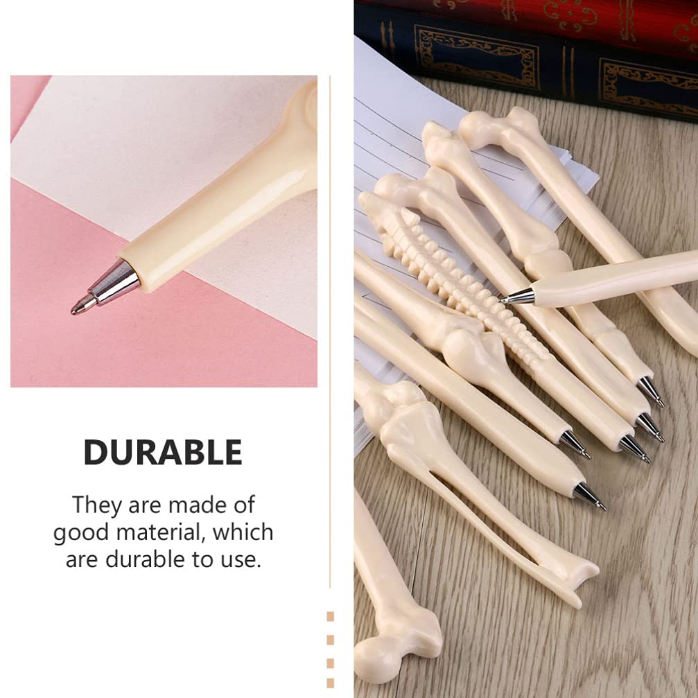 Cabilock 15-Piece Halloween Bone Ballpoint Pen Set - Cute Writing Pens for School, Office & Students - Perfect for Halloween Gifts, Party Favors & Spooky Decorations