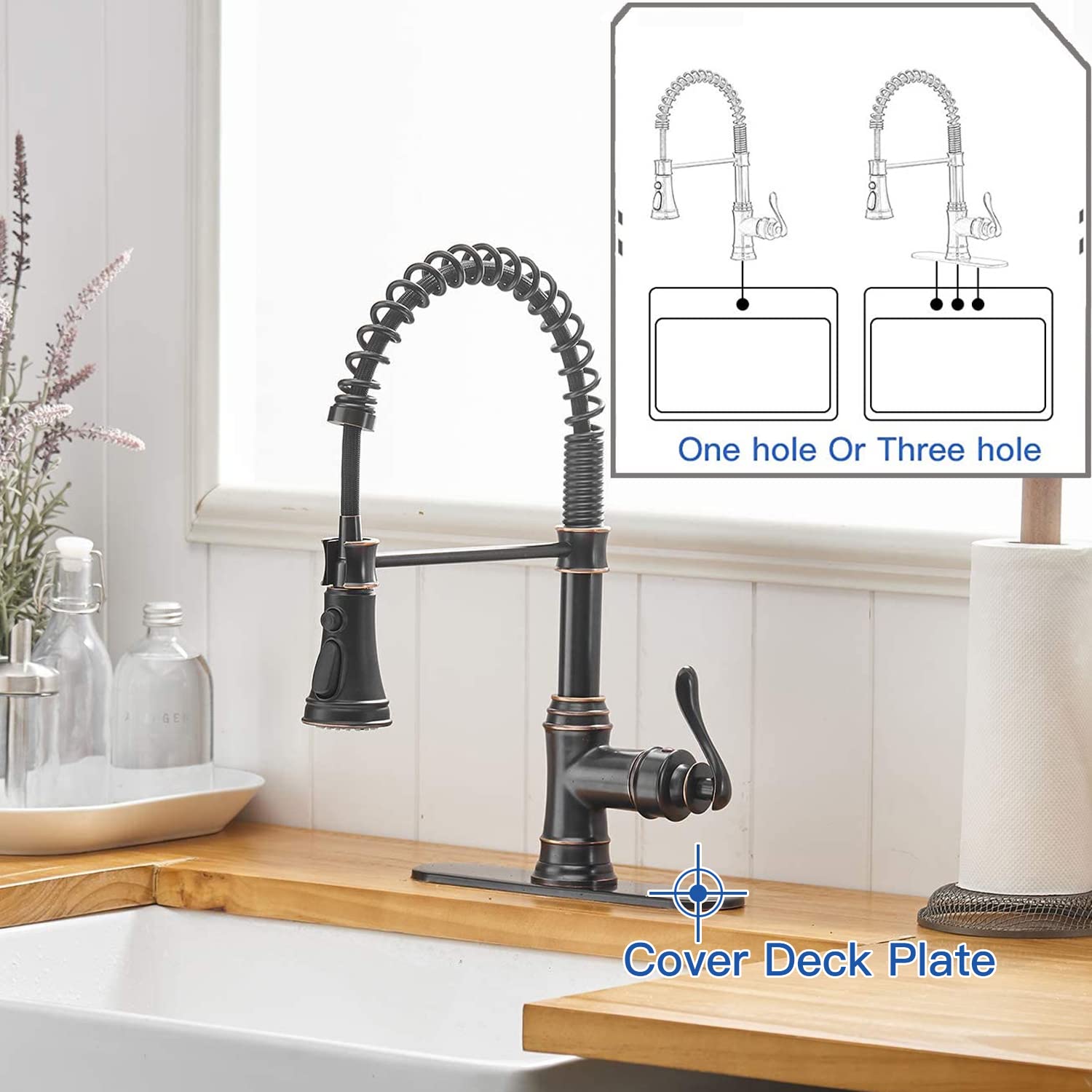 10 Inch Matte Black Stainless Steel Faucet Deck Plate Cover - Single Hole Escutcheon for Bathroom & Kitchen Sink - Hole Cover for Unused Mounting Holes - Perfect for Modern Home Renovation and Fixture Upgrades
