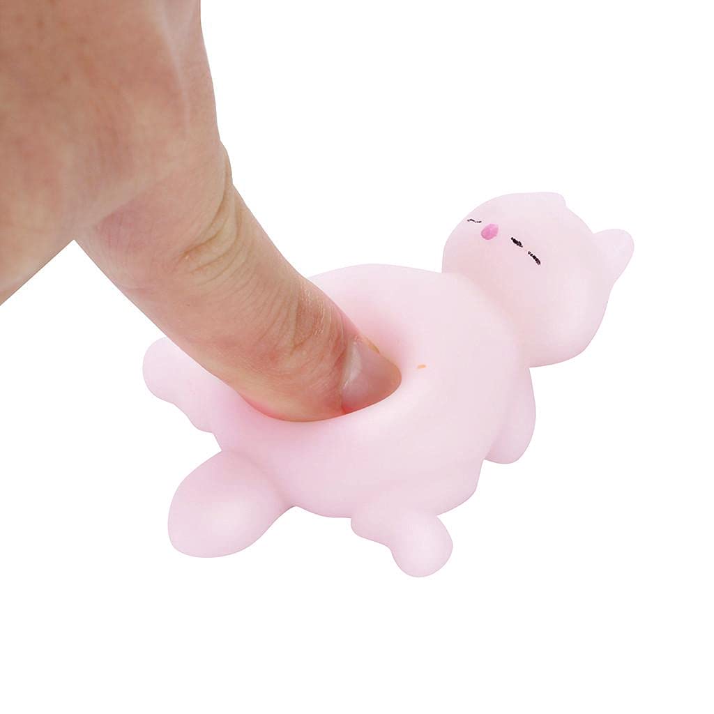 **Celendi Mini Squishy Animal Stress Relief Toys - Kawaii Cat Squeeze Toys for Kids & Adults, Party Favors, Birthday Gifts, ADHD & Autism Sensory Fidget Toys (Pink) - Perfect for Stress Relief, Classroom Rewards & Party Giveaways**