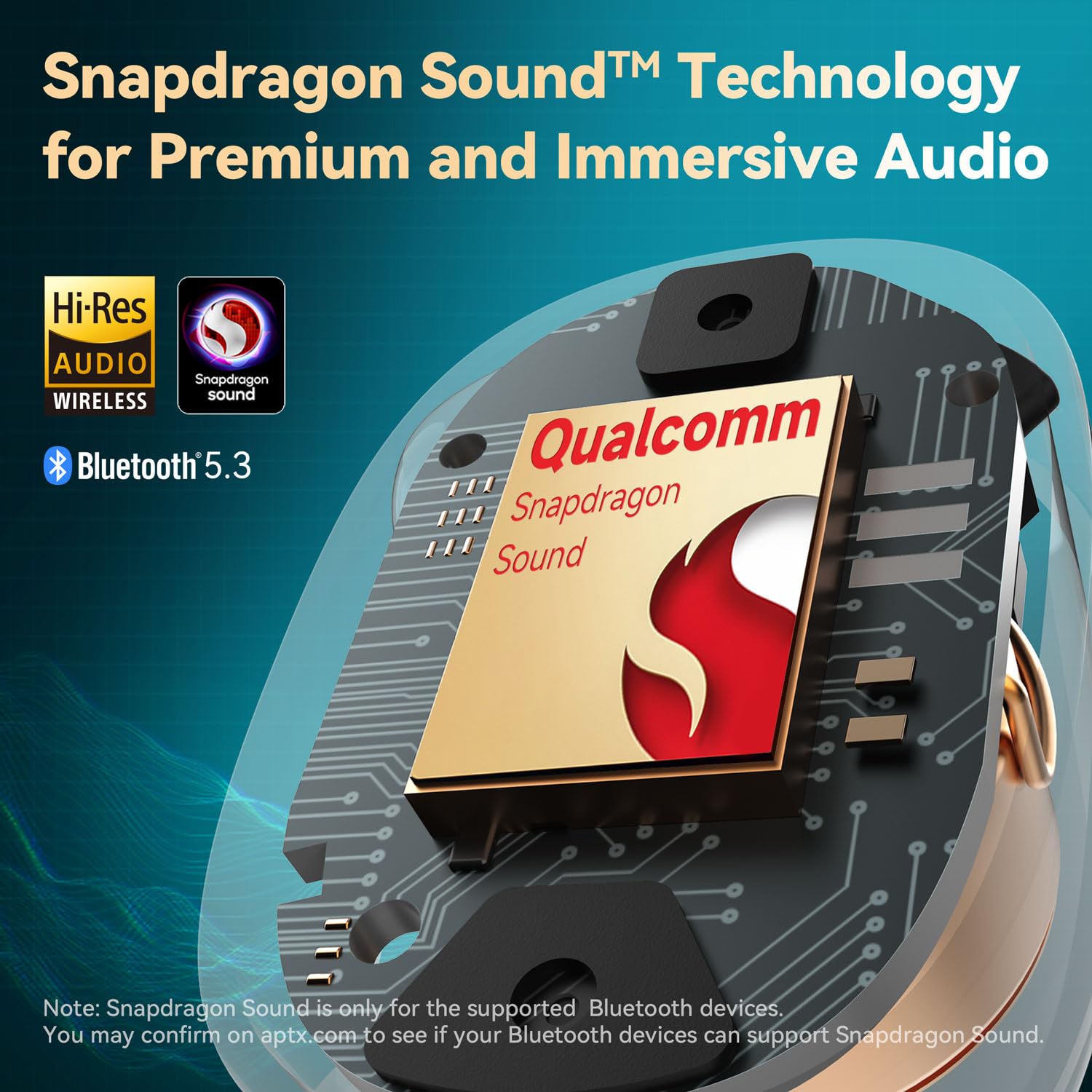 EarFun Free Pro 3 ANC Wireless Earbuds with Hi-Res Sound & aptX™ - Perfect for Travel & Work
