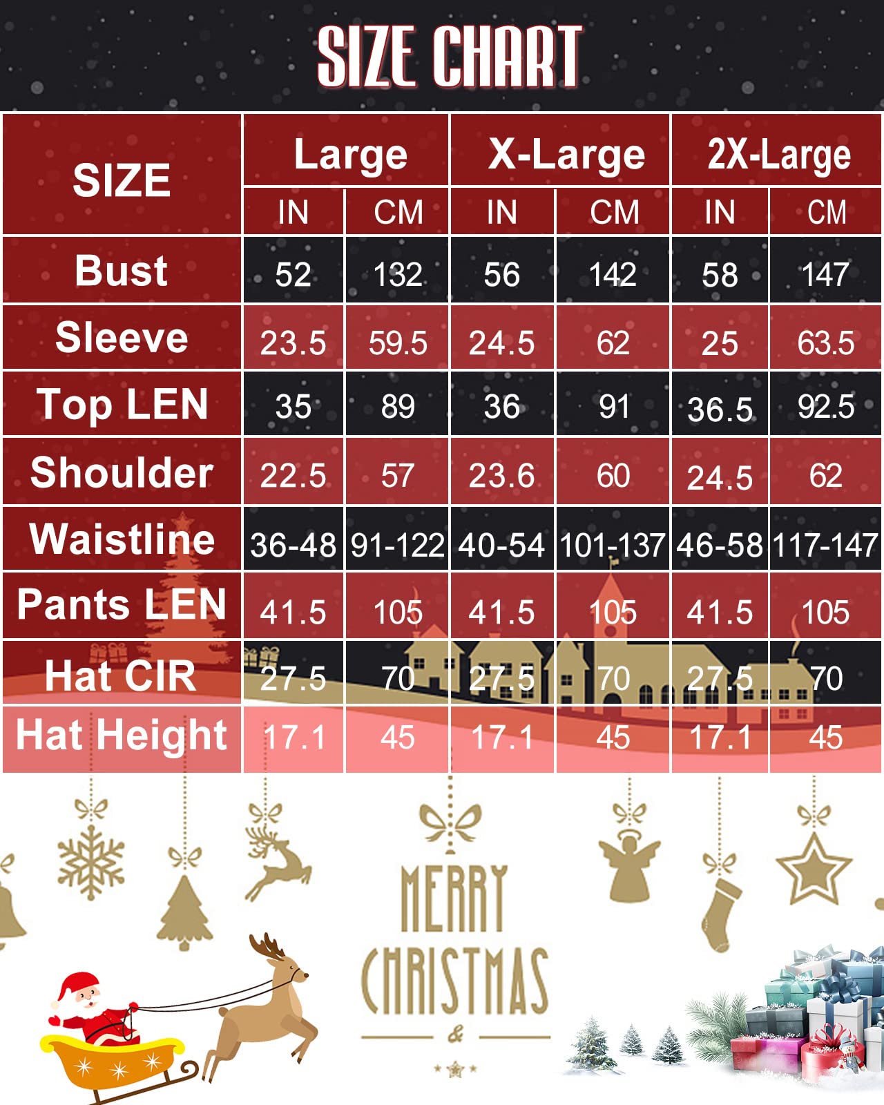 Men's Santa Claus Costume 9 Piece Set - Adult Christmas Santa Suit Outfit with Hat, Belt & Boot Covers for Holiday Parties & Festive Events
