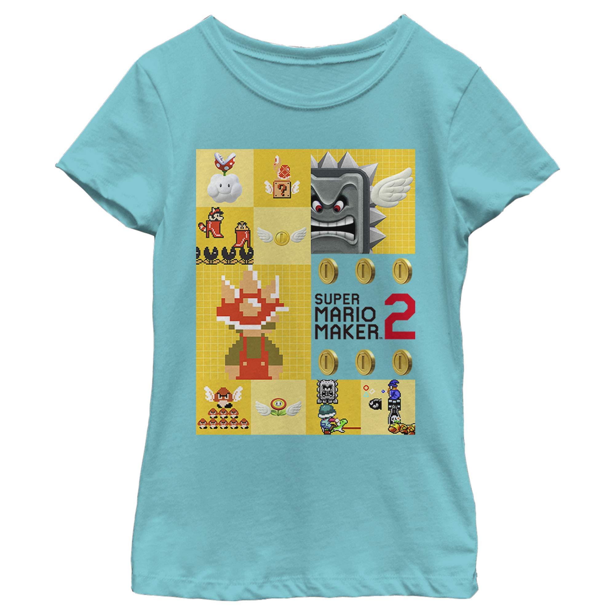 Nintendo Girls' T-Shirt - Cute Gaming Graphic Tee for Kids & Teens - Perfect for Casual Wear, Gaming Events & Birthday Gifts