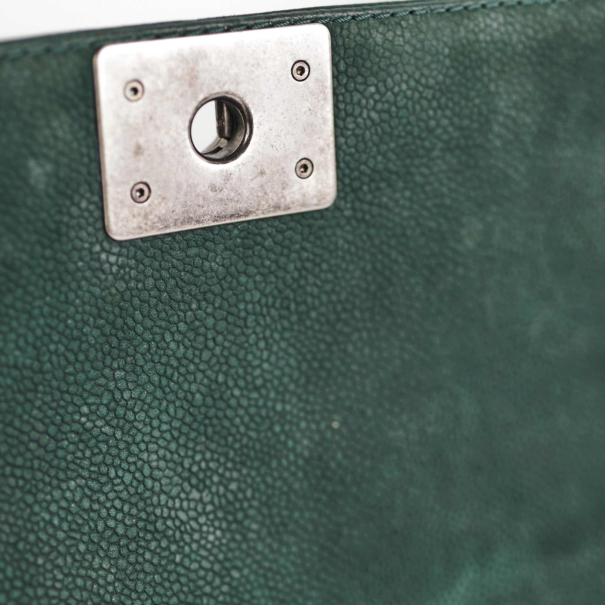 Chanel Old Medium Boy Bag in Oliver Green - Luxury Crossbody Handbag for Women, Perfect for Parties, Dates & Everyday Use