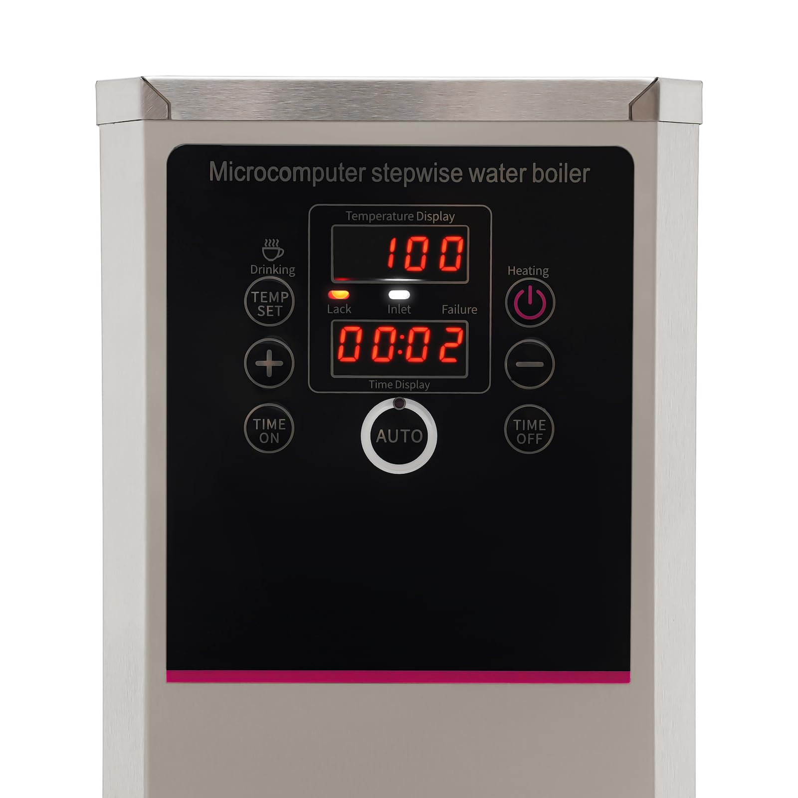 Commercial Hot Water Dispenser 3000W Fast Heating - 45L/H Stainless Steel Electric Water Boiler for Tea, Milk, Coffee - Perfect for Restaurants, Hotels, and Office Use - 12-18 Minute Boil Time, Silver Finish