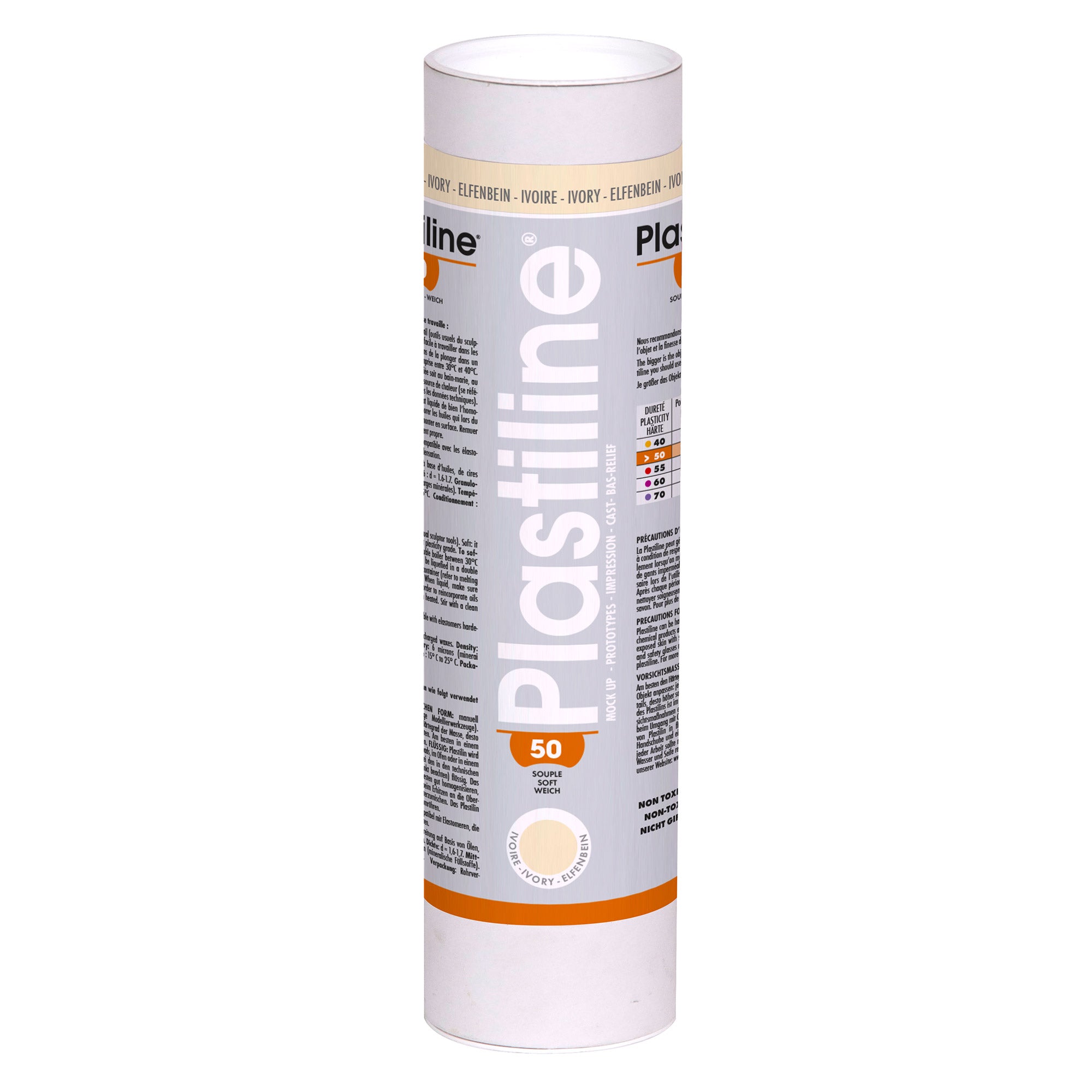 50 Hardness Plastiline Modeling Clay - Non-Toxic & Reusable for Sculpting, DIY Crafts, and Art Projects - Perfect for Artists, Students, and Hobbyists