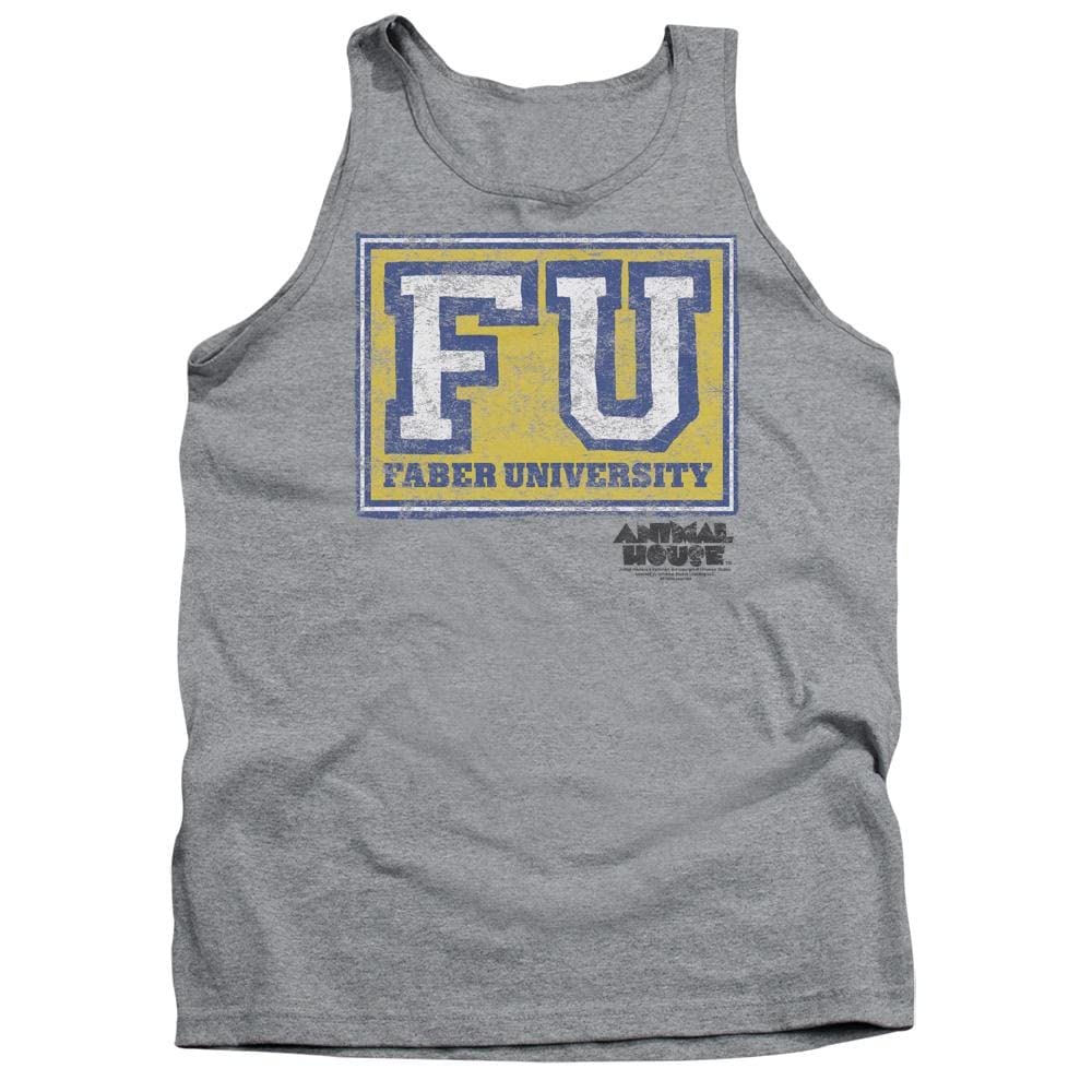 Animal House Faber University Vintage Adult Tank Top - Comfortable & Stylish for College Parties, Casual Wear & Retro Themed Events