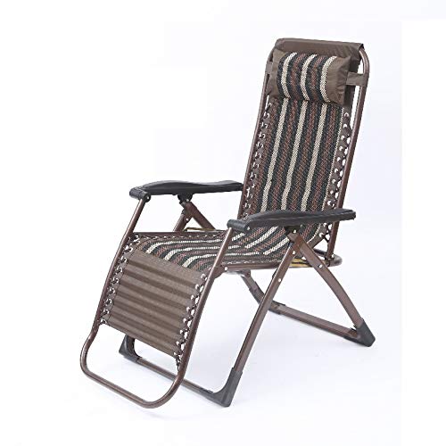 XCXDX Recliner Folding Chair - Portable Lounge & Sun Chair for Office Lunch Break, Outdoor Relaxation, Beach, Camping & Patio Use