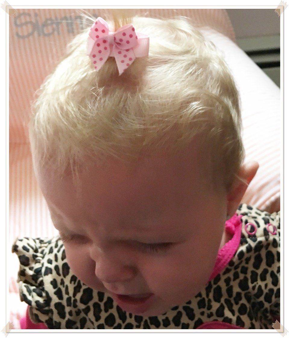 Soft Baby Hair Bows with Self Fasteners - Cute Flower Hair Accessories for Newborns & Baby Showers