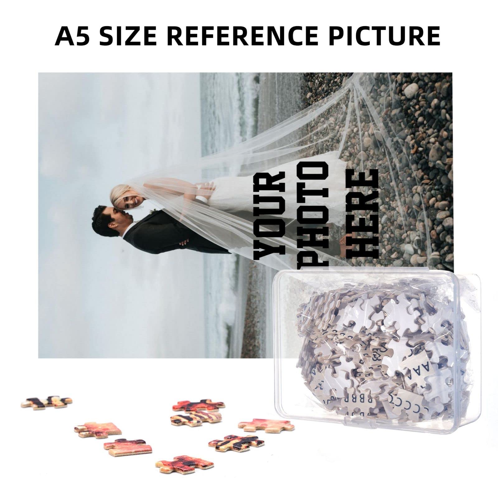 300/500/1000 Pcs Custom Photo Puzzle - Personalized Jigsaw Puzzle with Your Image or Text - Unique Gift for Adults & Teens - Perfect for Birthdays, Anniversaries, Family Gifts & Home Decor