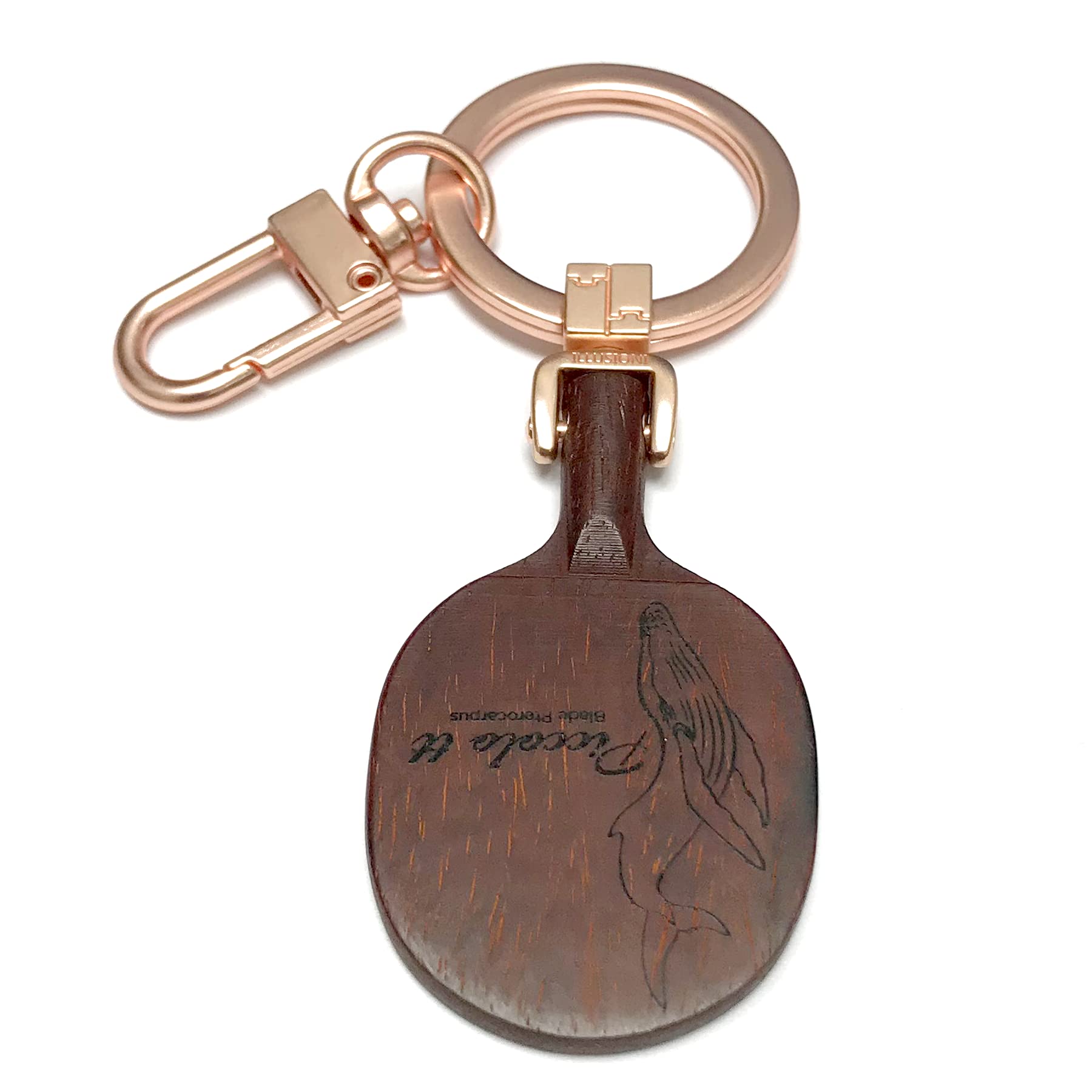 Premium Wooden Table Tennis Racket Keychain - Illusioni Piccolo TT Ping Pong Blade Key Ring - Perfect Gift for Ping Pong Players & Enthusiasts - Great for Keys, Bags, and Sports Memorabilia Collection