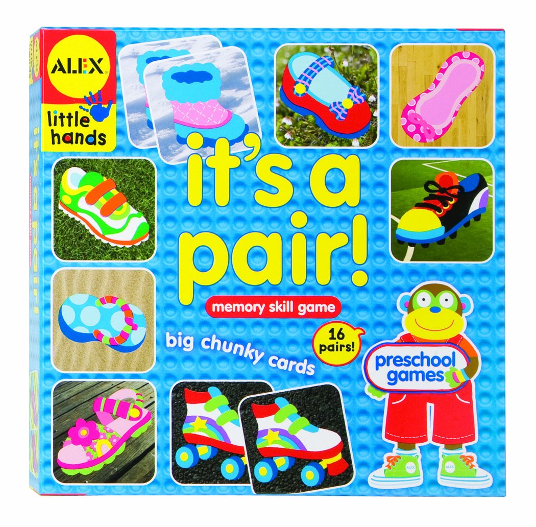 ALEX Toys Little Hands It's a Pair! Memory Skill Game for Kids - Fun Educational Matching Card Game for Toddlers & Preschoolers - Perfect for Family Game Night, Classroom Learning & Travel Activities