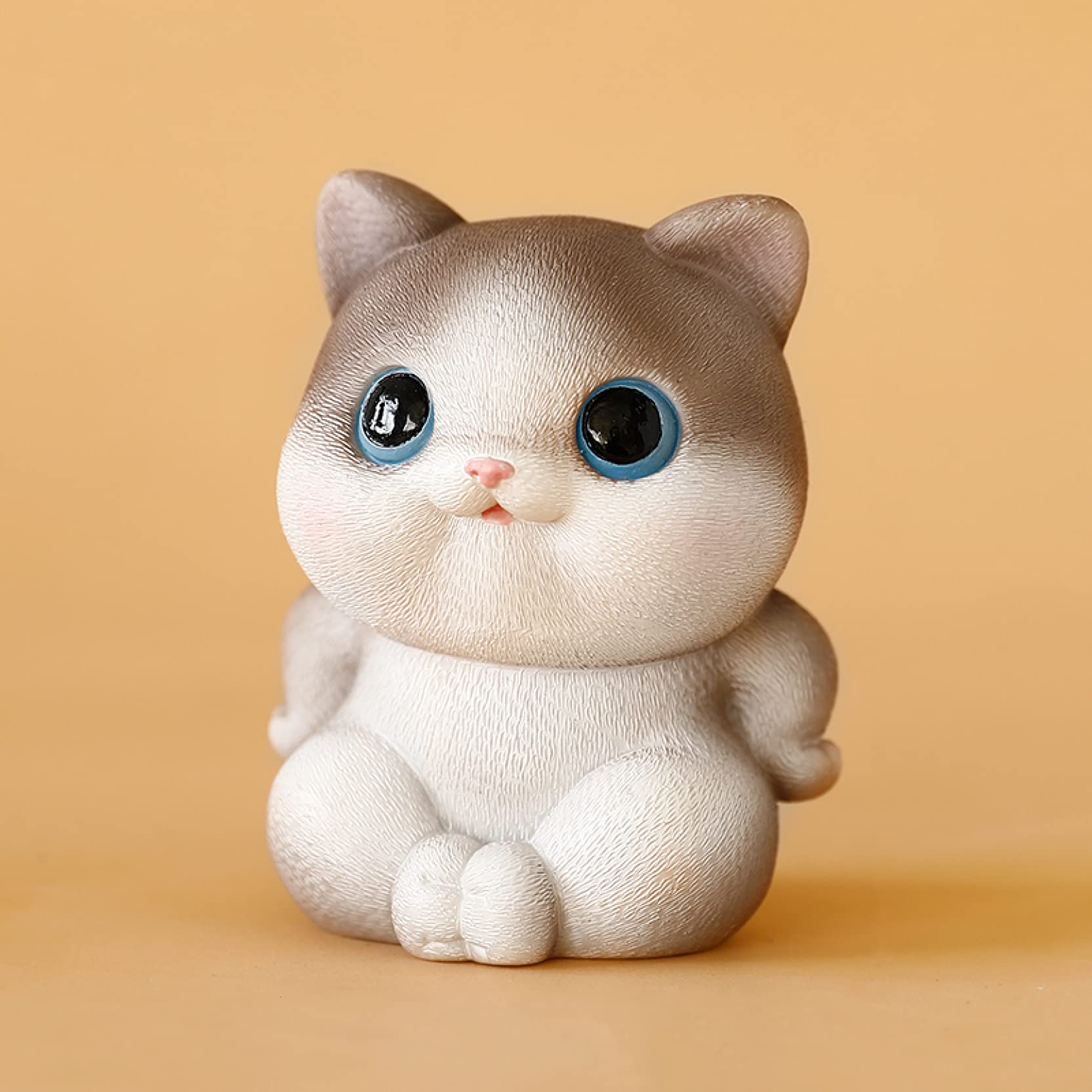 Stylish Resin Cat Figurine - Handcrafted Home Decor Statue for Bedroom, Living Room & Office | Perfect Gift for Cat Lovers & Elegant Interior Decoration