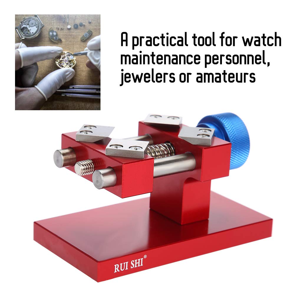 Professional Watch Bezel Opener & Back Case Remover Tool - Precision Watch Repair Kit for Watchmakers (Red) | Ideal for Watch Repair, Maintenance & DIY Projects