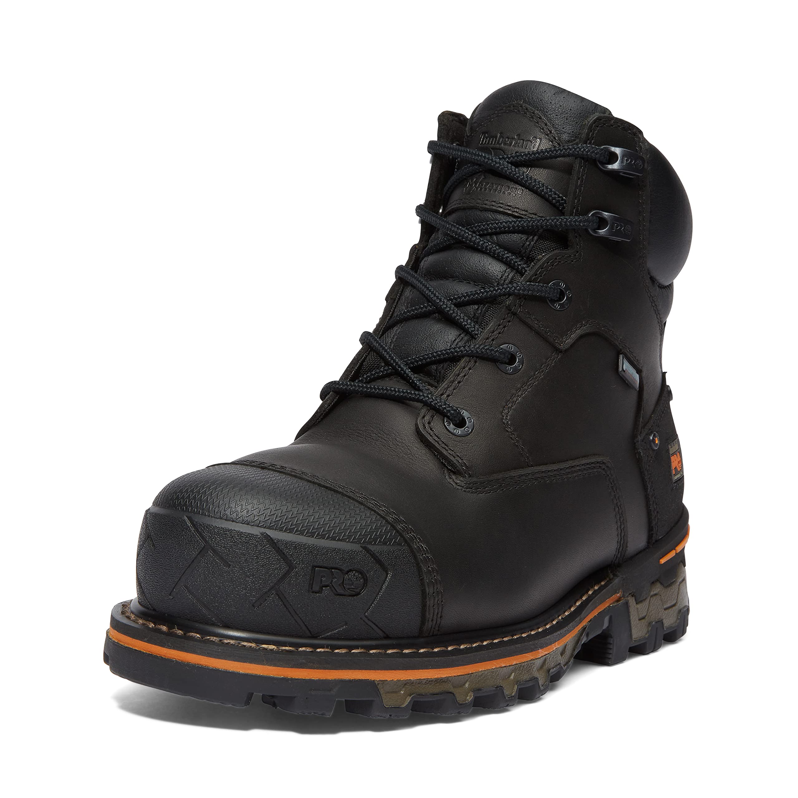 Timberland PRO Men's Boondock 6 Inch Composite Safety Toe Waterproof Work Boots for Construction & Industrial Use - Slip Resistant & Comfortable for All-Day Wear