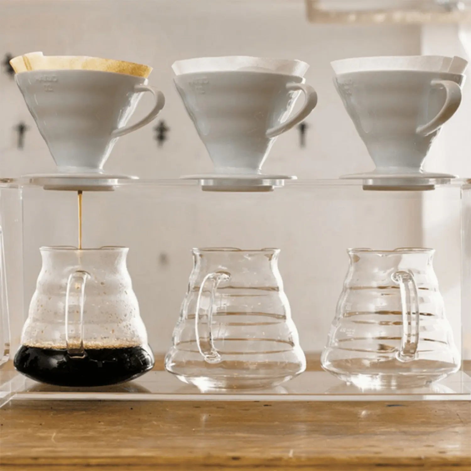 Hario V60 Ceramic Coffee Dripper Pour Over Brewer - Perfect for Single Cup Pour Over Coffee at Home, Office or Camping