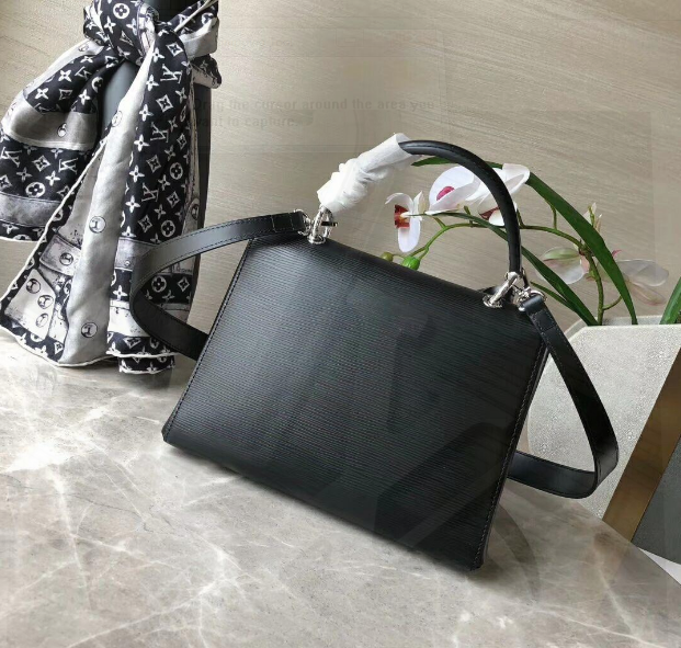 LV Grenelle MM Epi Leather Noir Handbag - Luxury Designer Tote for Women | Perfect for Work, Travel & Everyday Use