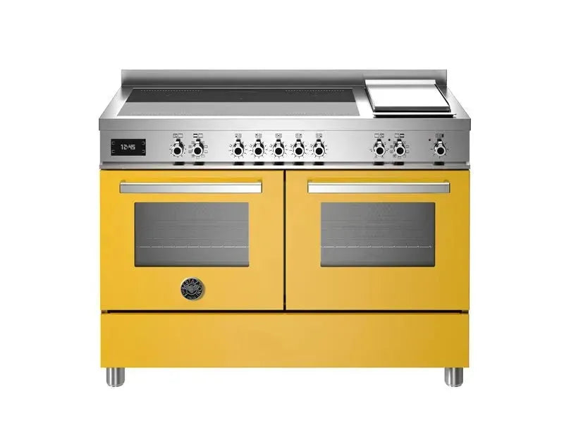 Bertazzoni 120cm Induction Cooktop with Griddle & Electric Double Oven - Professional Series for Gourmet Cooking & Large Family Meals