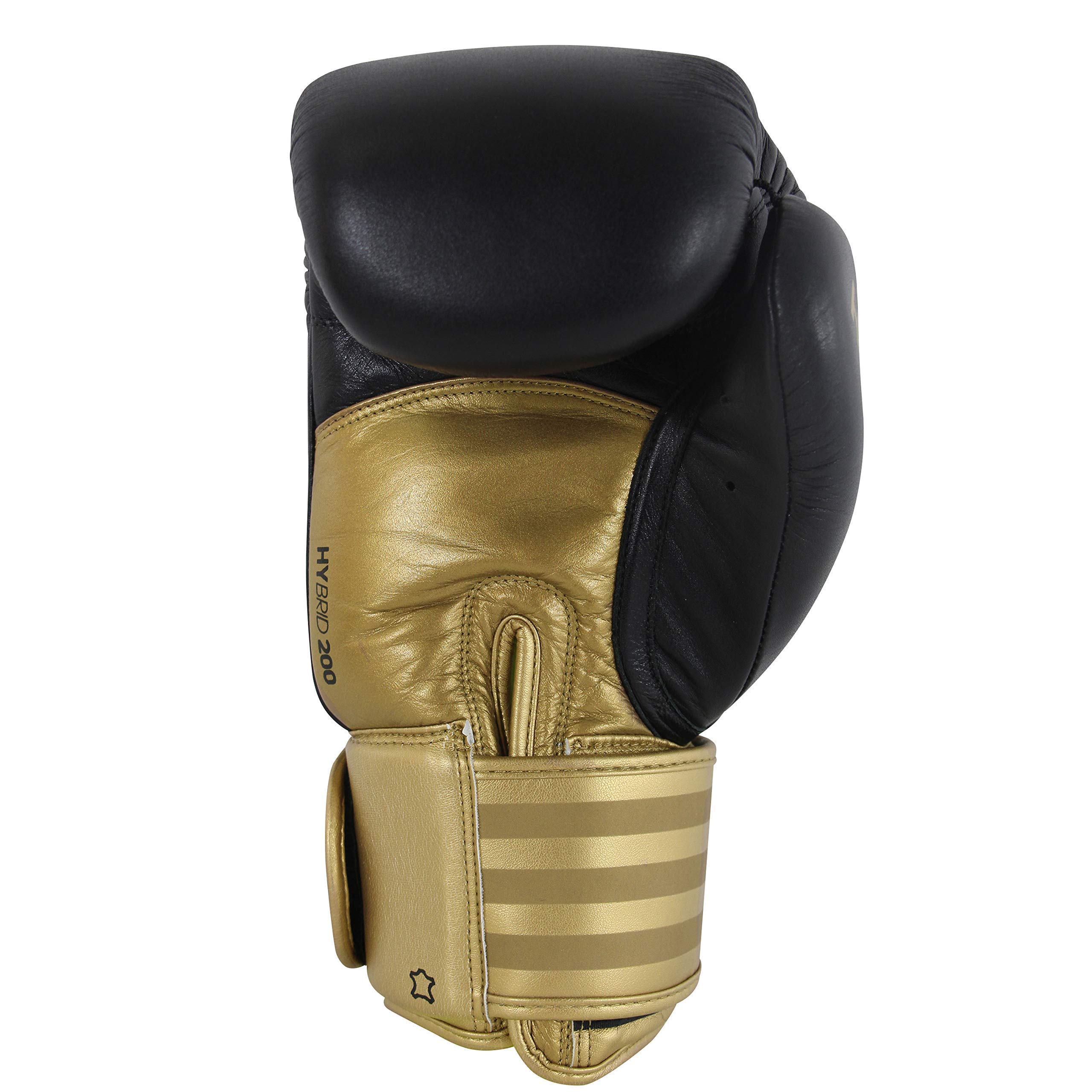 Adidas Hybrid 200 Leather Boxing & Kickboxing Gloves for Men & Women - Premium Training Gloves for MMA, Muay Thai, Sparring and Fitness Workouts