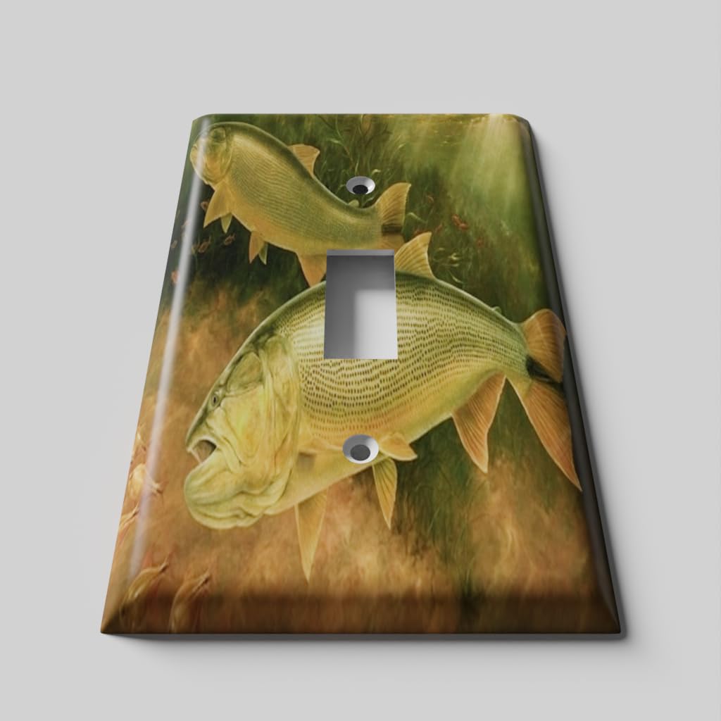 Decorative Light Switch Cover - Single Toggle Wall Plate for Home Decor