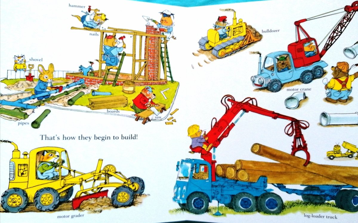 Richard Scarry: Busy, Busy Construction Site - Fun Educational Book for Kids | Perfect for Storytime & Early Learning Activities