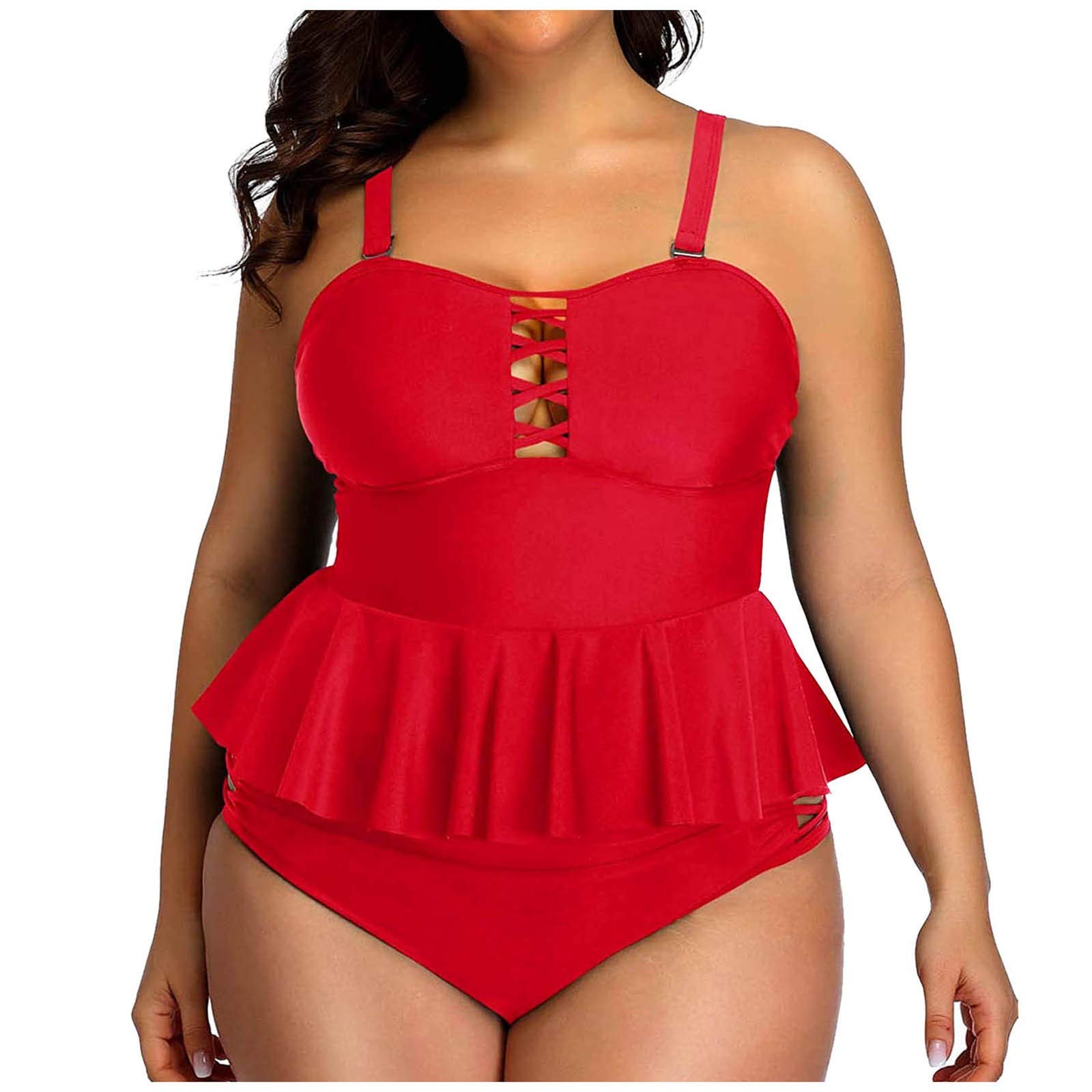 Plus Size Swimsuits for Women - Vintage Bikini Sets, Fashionable Beach Swimwear & Bathing Suits for Ladies | Perfect for Pool Parties, Vacations & Summer Getaways