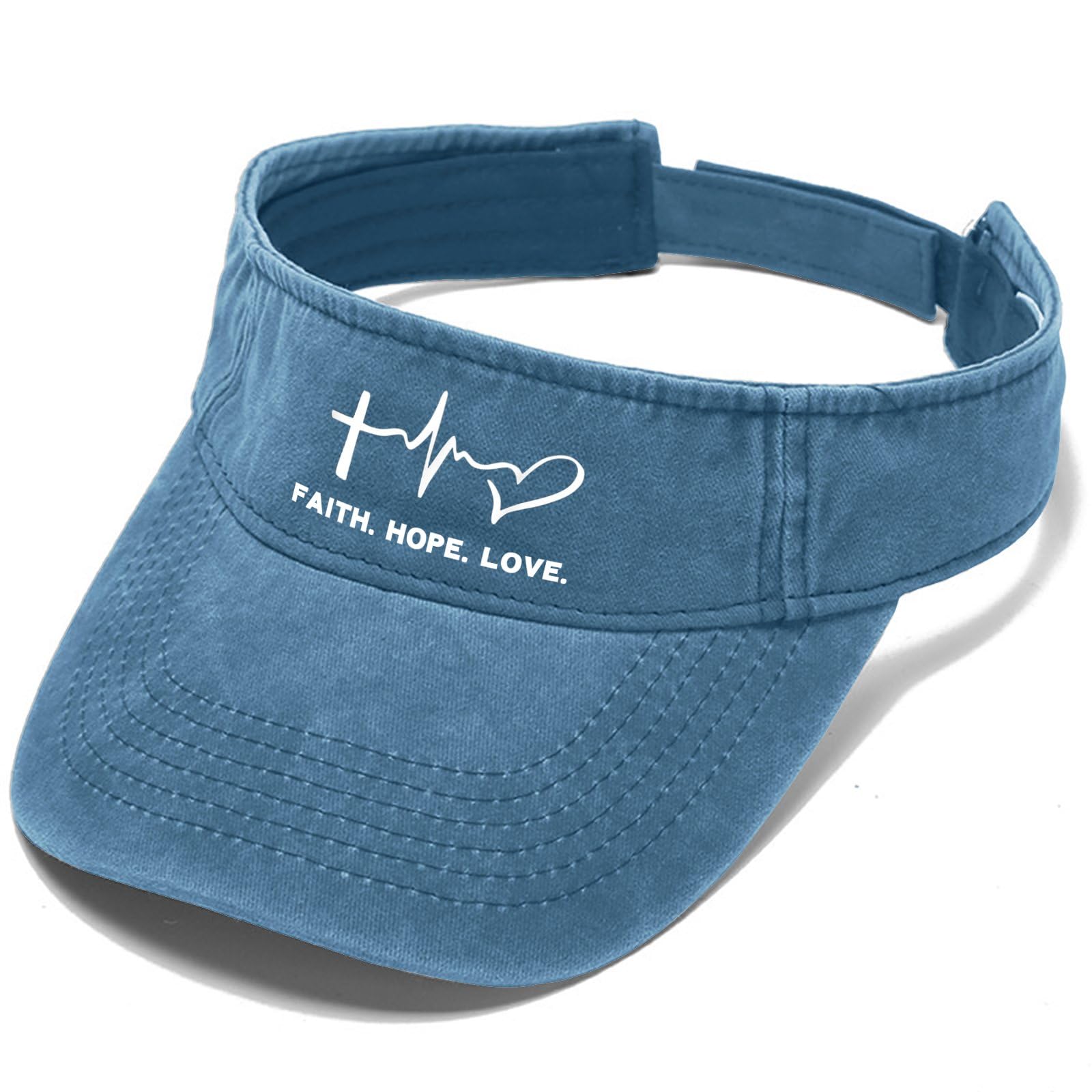 Faith Hope Love Baseball Cap - Retro Golf & Running Hat for Men - Stylish Sun Visor for Outdoor Sports, Golfing, and Casual Wear