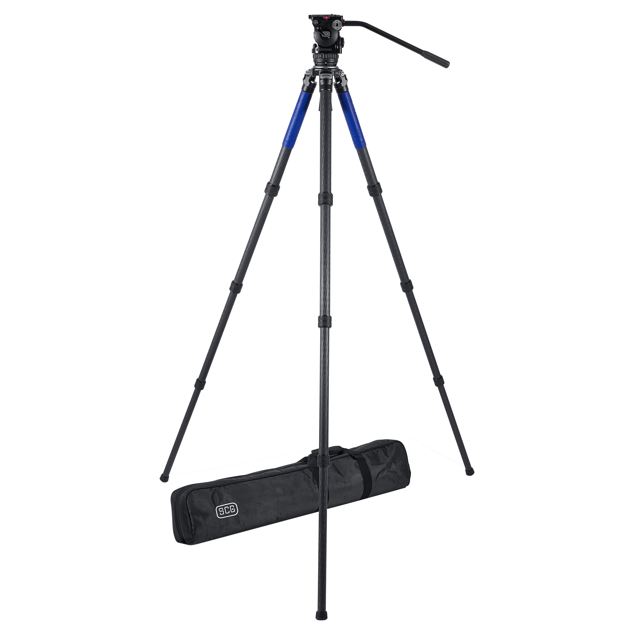 SCG T6 Ultra Lightweight Carbon Fiber Tripod - Compact & Sturdy Camera Stand for DSLR, Mirrorless, and Smartphone Photography - Perfect for Travel, Vlogging, and Outdoor Shooting