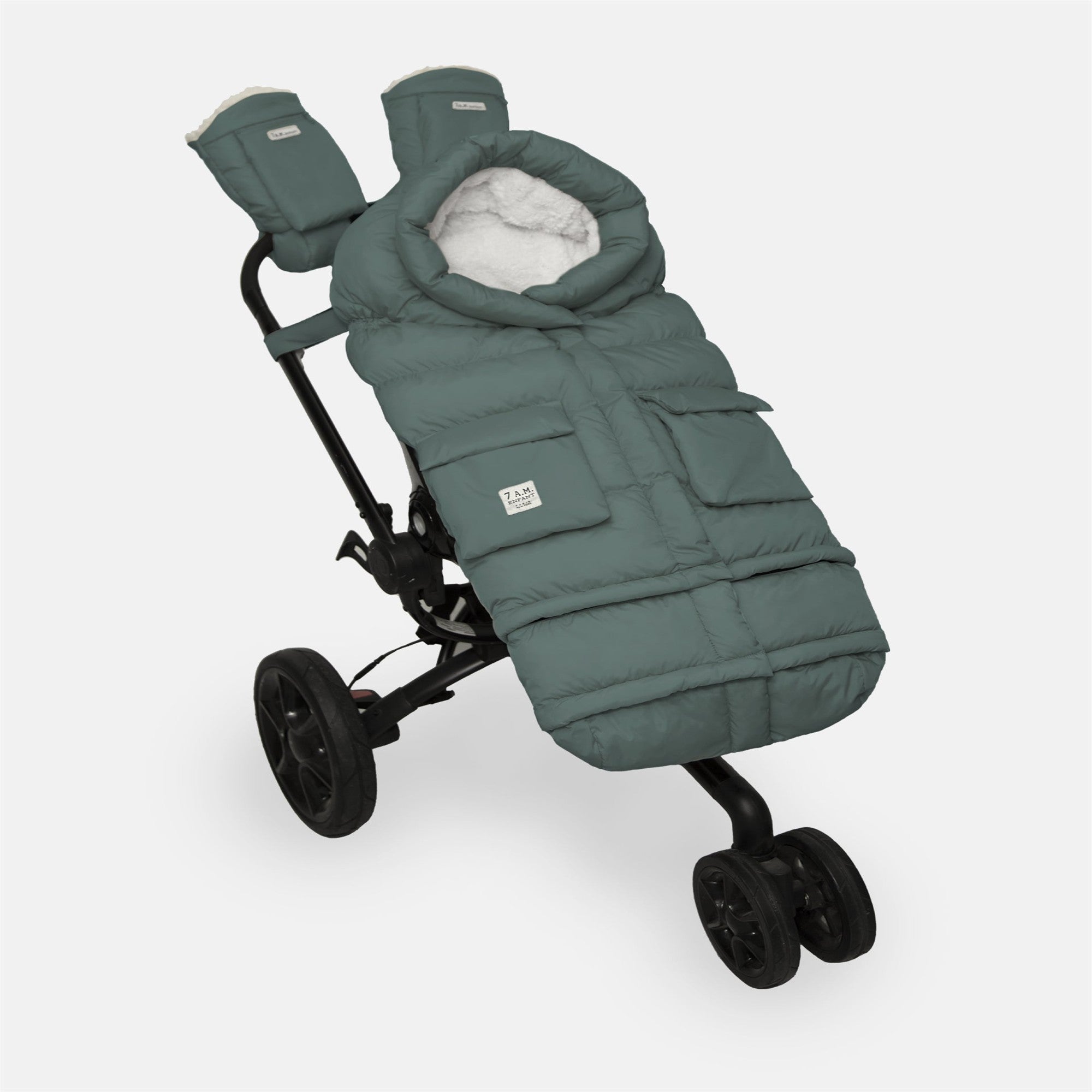 7AM Enfant Evolution 212 Baby Blanket - Soft Oslo Cloud Design for Strollers, Car Seats & Nursery - Premium Comfort for Infants & Toddlers