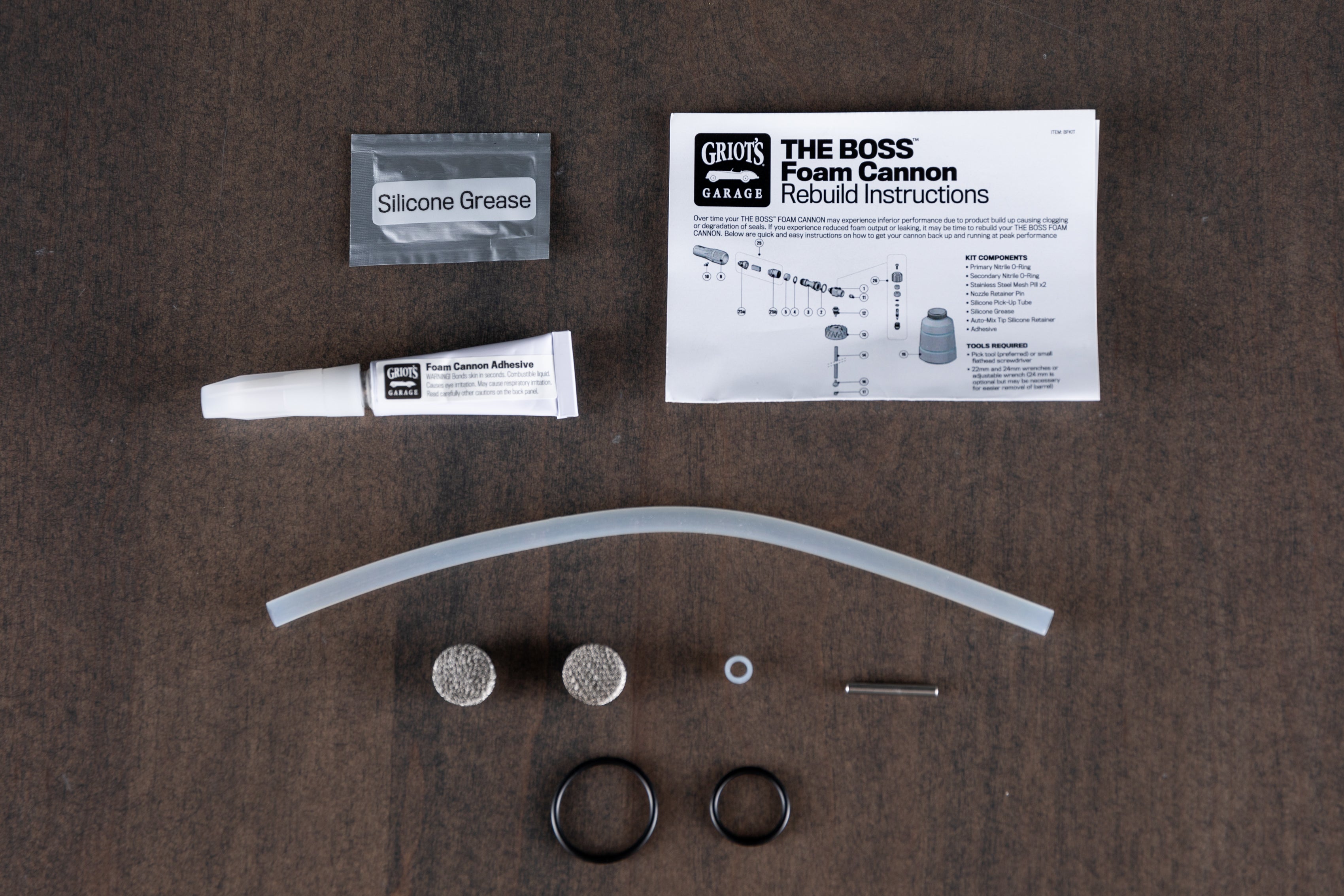 Griot's Garage The Boss Foam Cannon Rebuild Kit - Premium Car Wash Accessories for Pressure Washers | Perfect for Detailing, Auto Cleaning & Home Washing