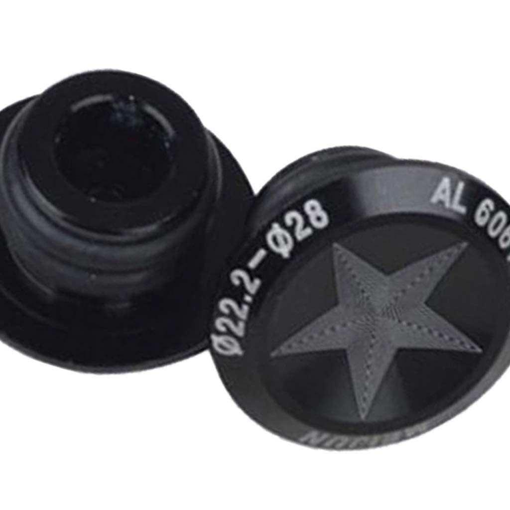 2 Pack Bicycle Handlebar End Plugs - Durable MTB & Road Bike Bar End Caps for Cycling Safety (Black) - Perfect for Mountain Biking, Commuting & Urban Riding Accessories