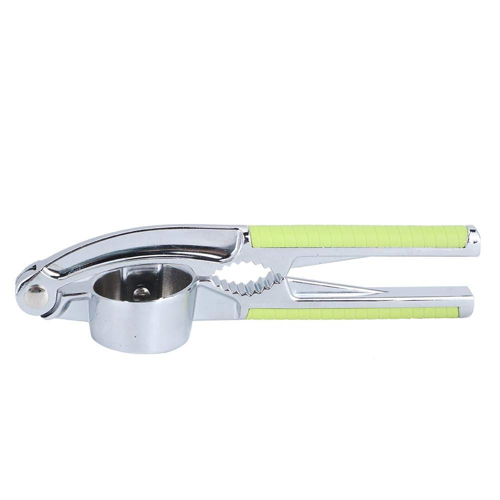 Stainless Steel Garlic Press - Heavy Duty Manual Garlic Mincer, Crusher & Masher with Non-Slip Handle - Perfect for Cooking, Baking & Making Garlic Paste - Ideal for Kitchen, Camping & Outdoor Use