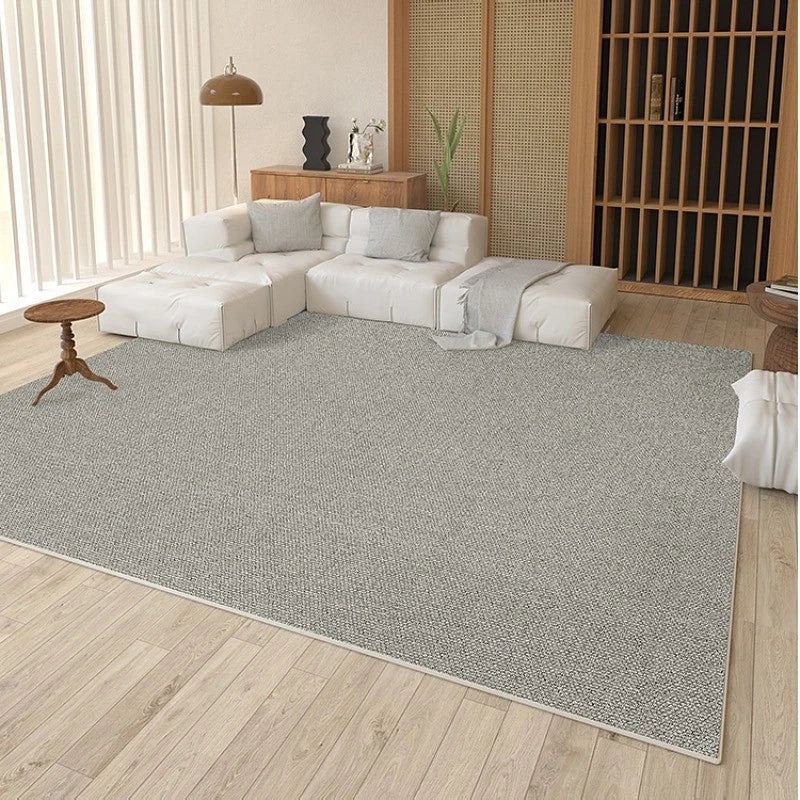 Jada Velvet Minimalist Solid Area Living Room Rug - Soft Plush Modern Home Decor for Bedroom, Dorm, Office