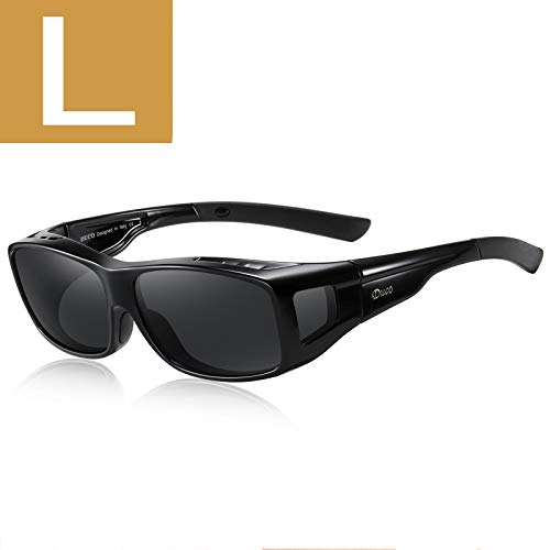 L Size Black Frame Gray Lens