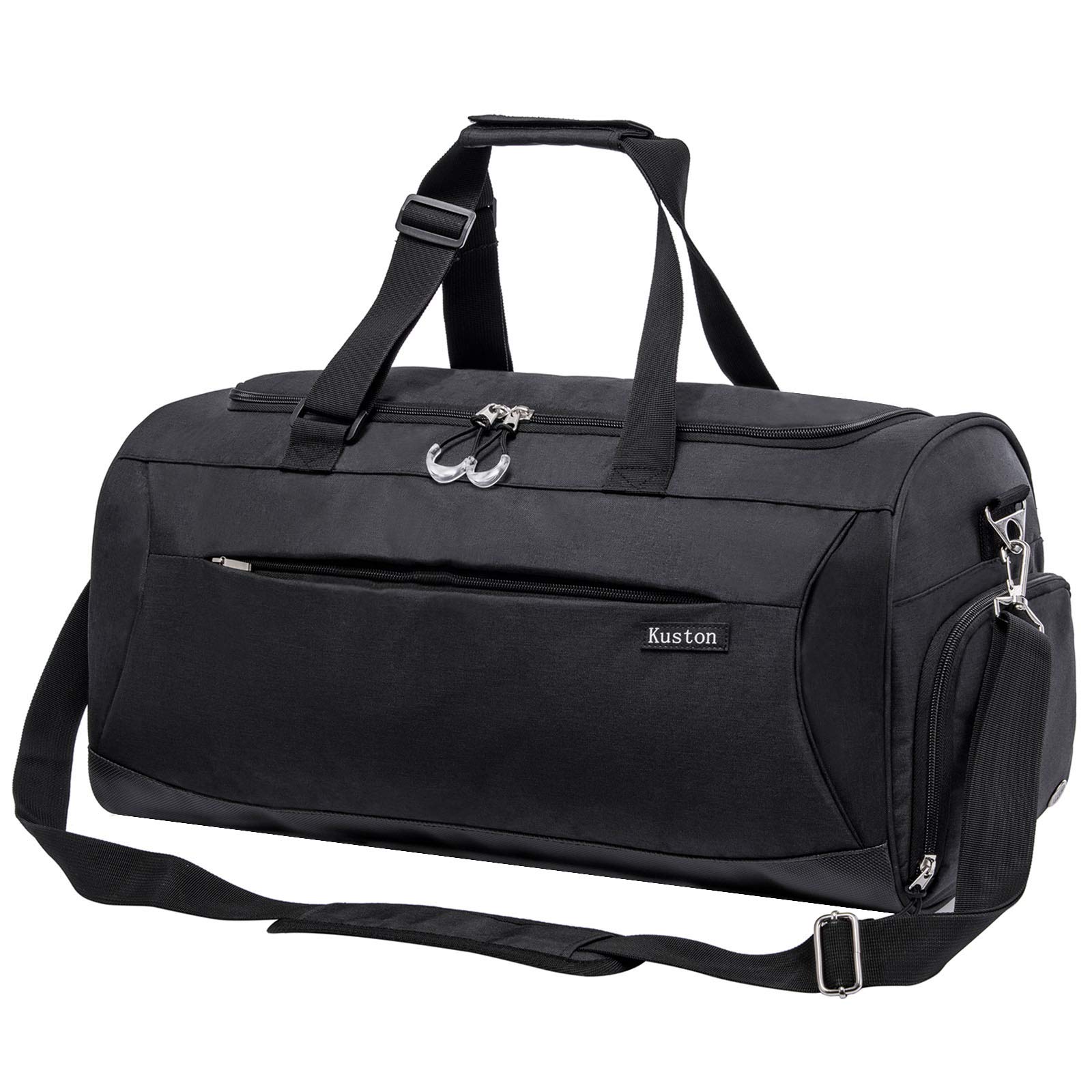 Kuston Sports Gym Bag with Shoes Compartment & Wet Pocket - Durable Gym Duffel Bag for Men & Women - Perfect for Workout, Travel & Overnight Trips