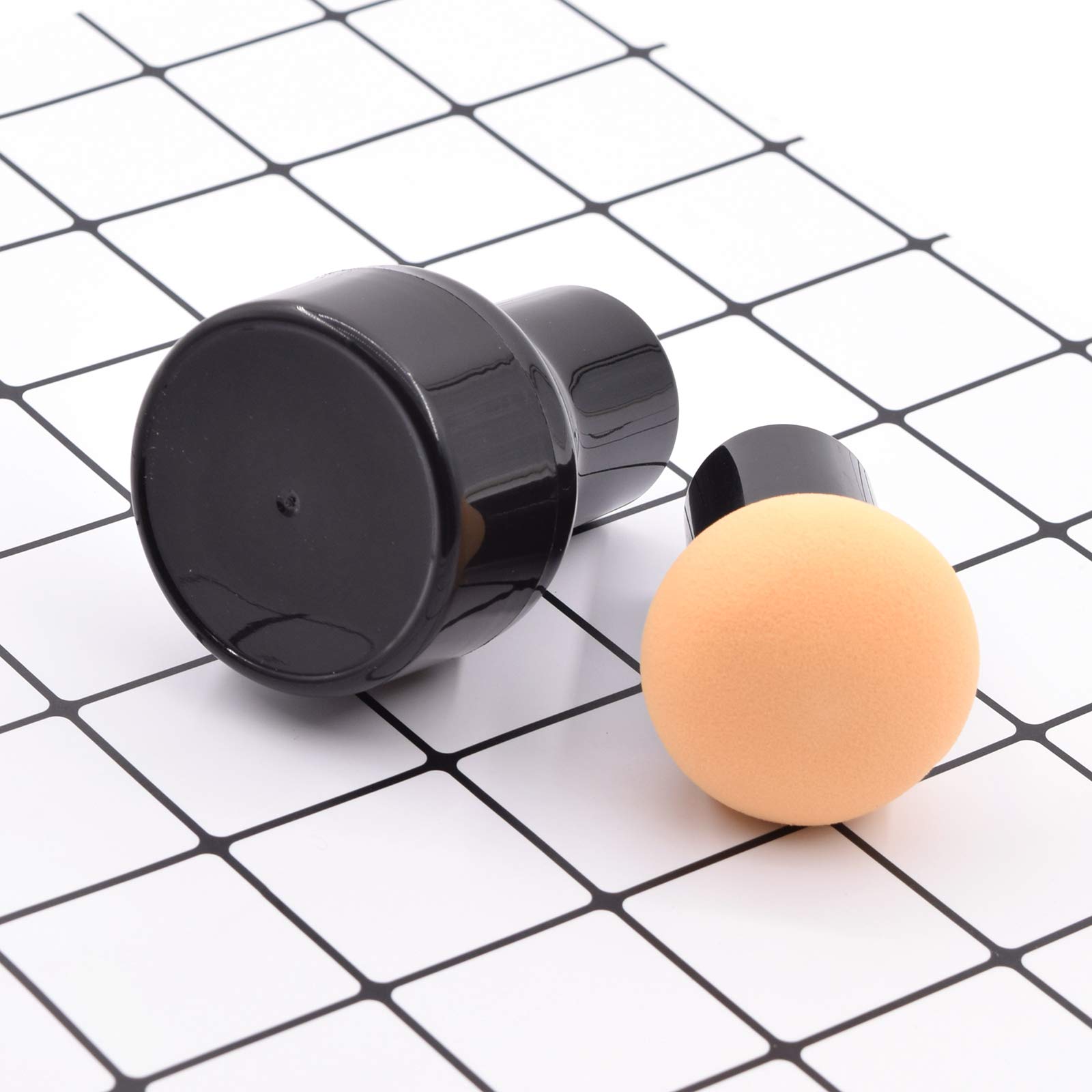 Dolovemk Mushroom Head Makeup Puff Brush with Handle - Powder Sponge Blender for Flawless Finish