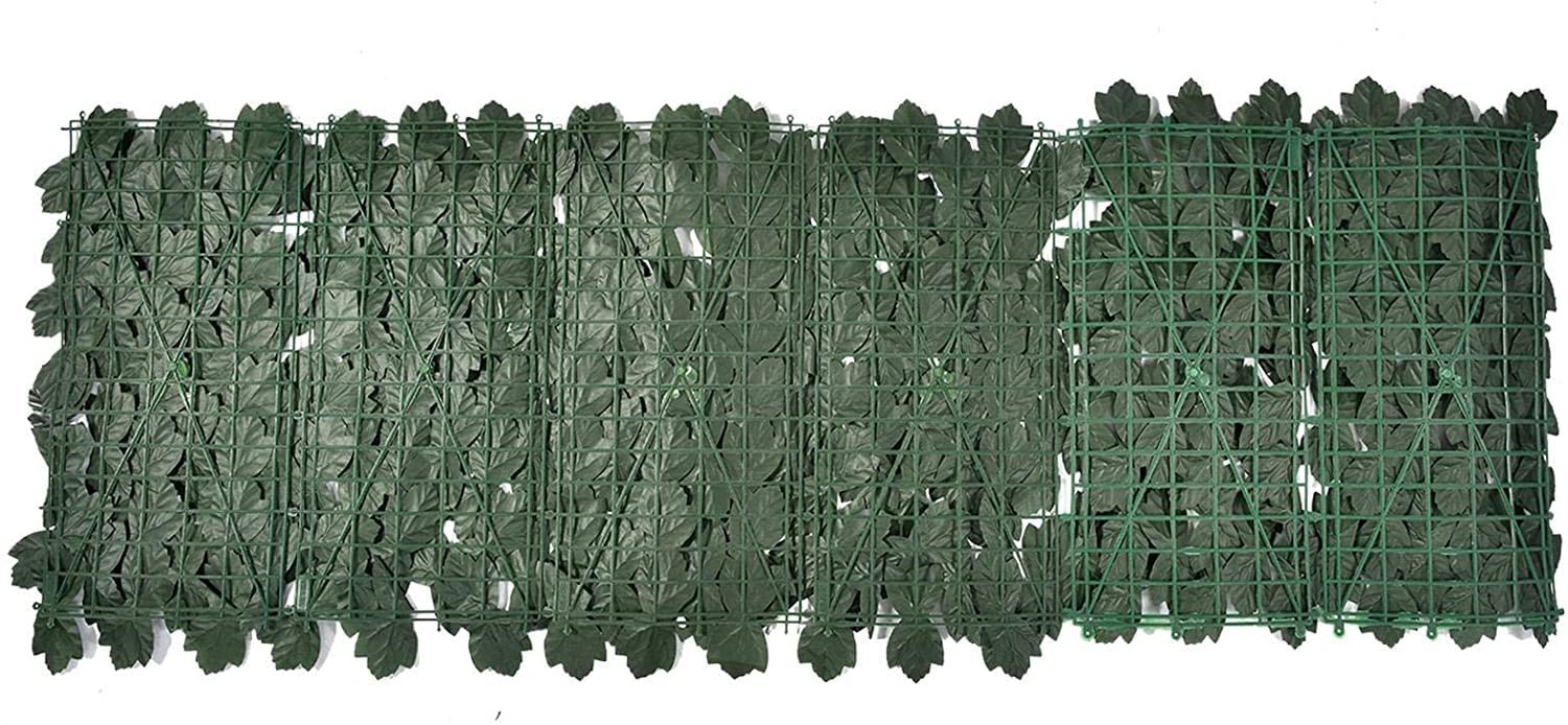 Artificial Leaf Privacy Screen for Indoor & Outdoor Garden, Backyard, Patio, and Home Decor - 200x500cm Green Foliage Panel (Perfect for Balcony Privacy, Room Dividers, and Landscape Design)