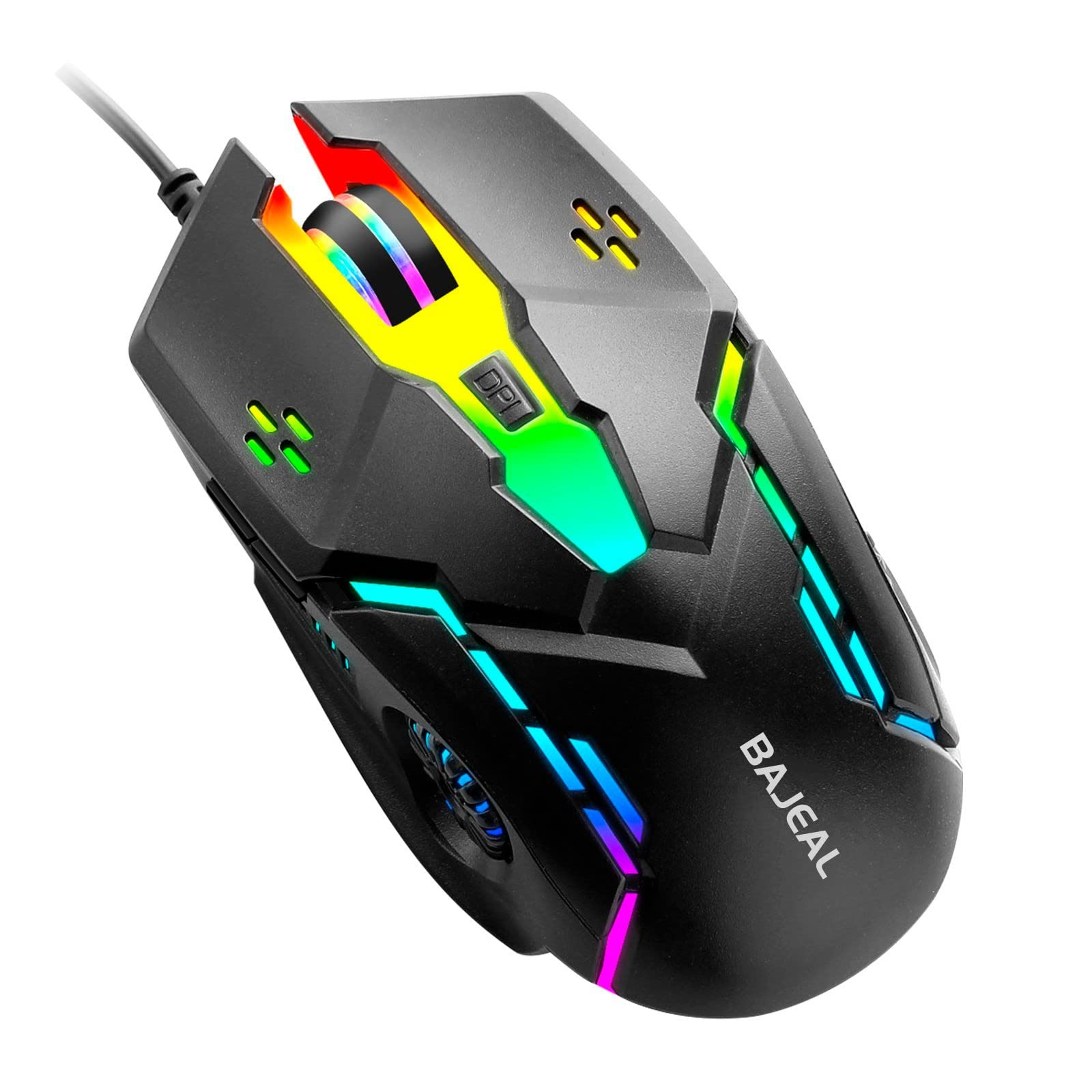 certainPL RGB Wired Gaming Mouse - 3200 DPI, Ergonomic for PC & Laptop - Perfect for Gaming & Office Work