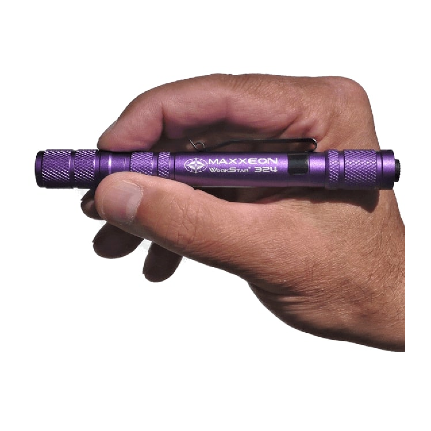 Maxxeon MXN00324 395NM UV Blacklight Flashlight - 5 Pocket LED Ultraviolet Light for Glow Parties, Pet Stain Detection & Currency Verification