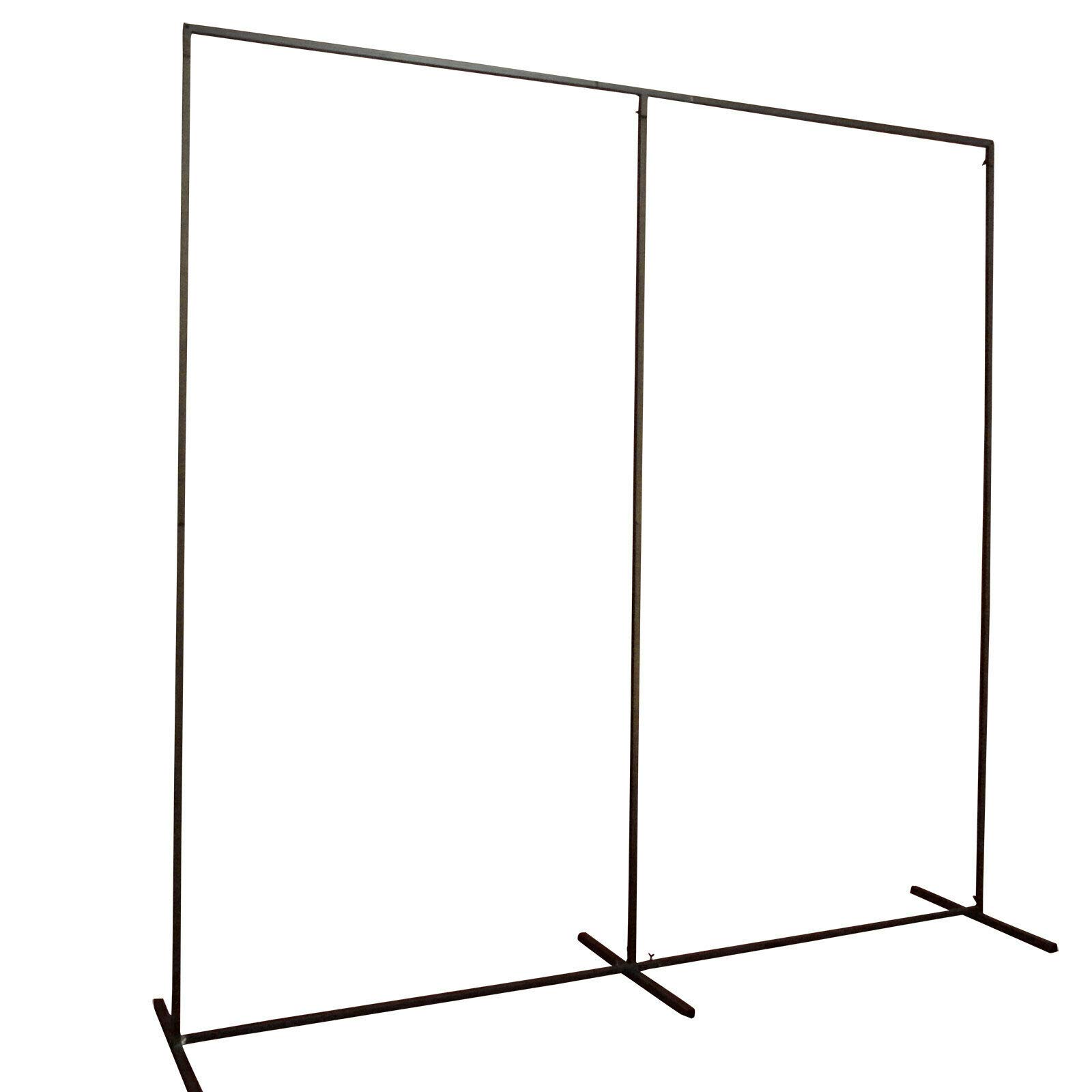 6.6x9.8ft Metal Wedding Arch Backdrop Stand - Square Black Frame for Garden Ceremony, Photo Booth & Outdoor Events - Durable Wedding Decoration Props (7.8FTx7.8FT) - Perfect for Backyard Weddings, Engagement Photos & Anniversary Celebrations