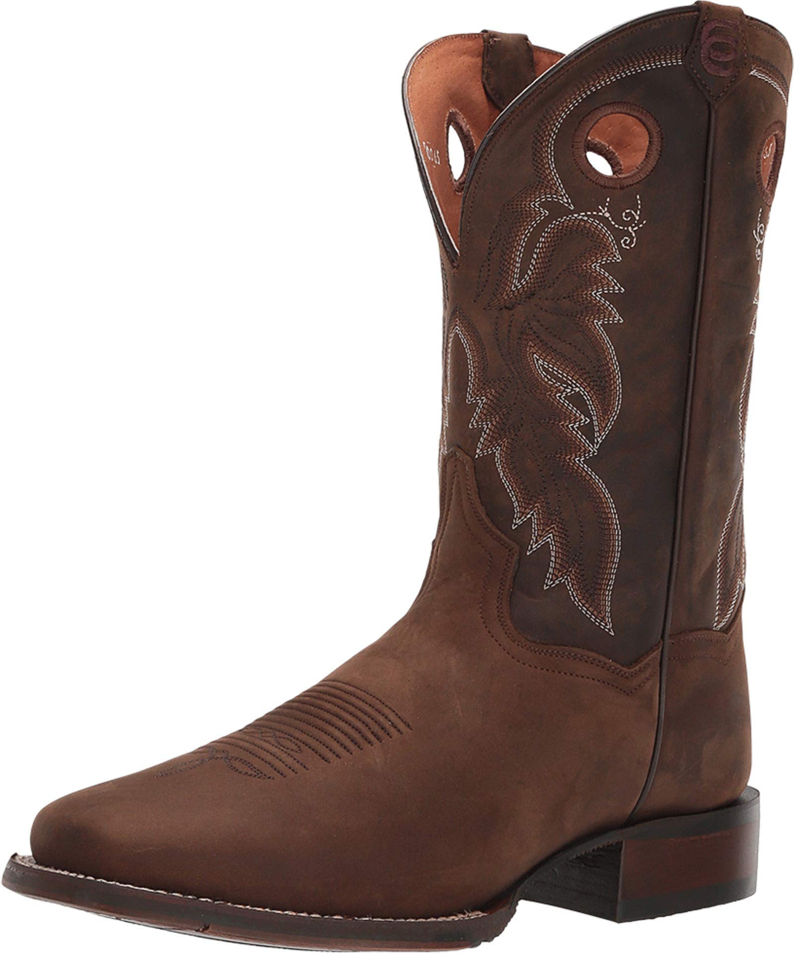 Dan Post Men's Abram Square Toe Cowboy Boots - Genuine Leather Western Boots for Men - Comfortable & Durable for Riding, Work & Casual Wear