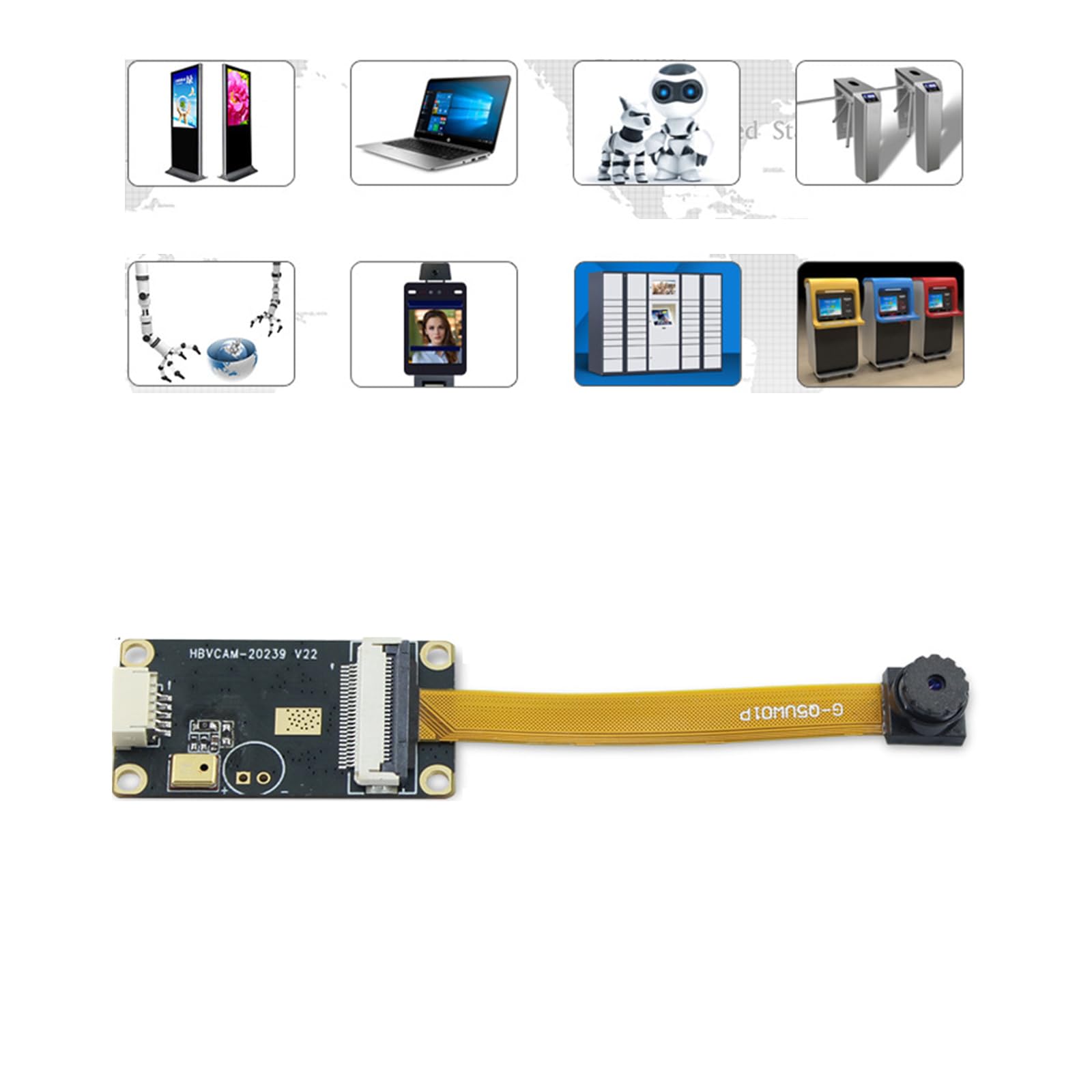 Yeselino OV5640 5MP USB Camera Module with 60/65/100° Adjustable Focus Lens - 2592x1944 Resolution, Plug & Play for Laptop/PC - Perfect for Video Conferencing, Live Streaming & Security Monitoring